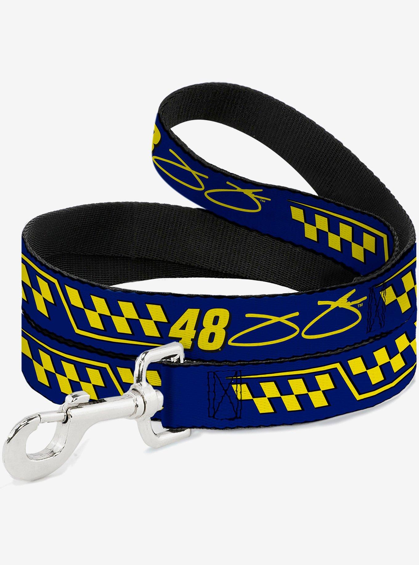 Hendrick Motorsports Jimmie Johnson #48 Autograph Checker Dog Leash