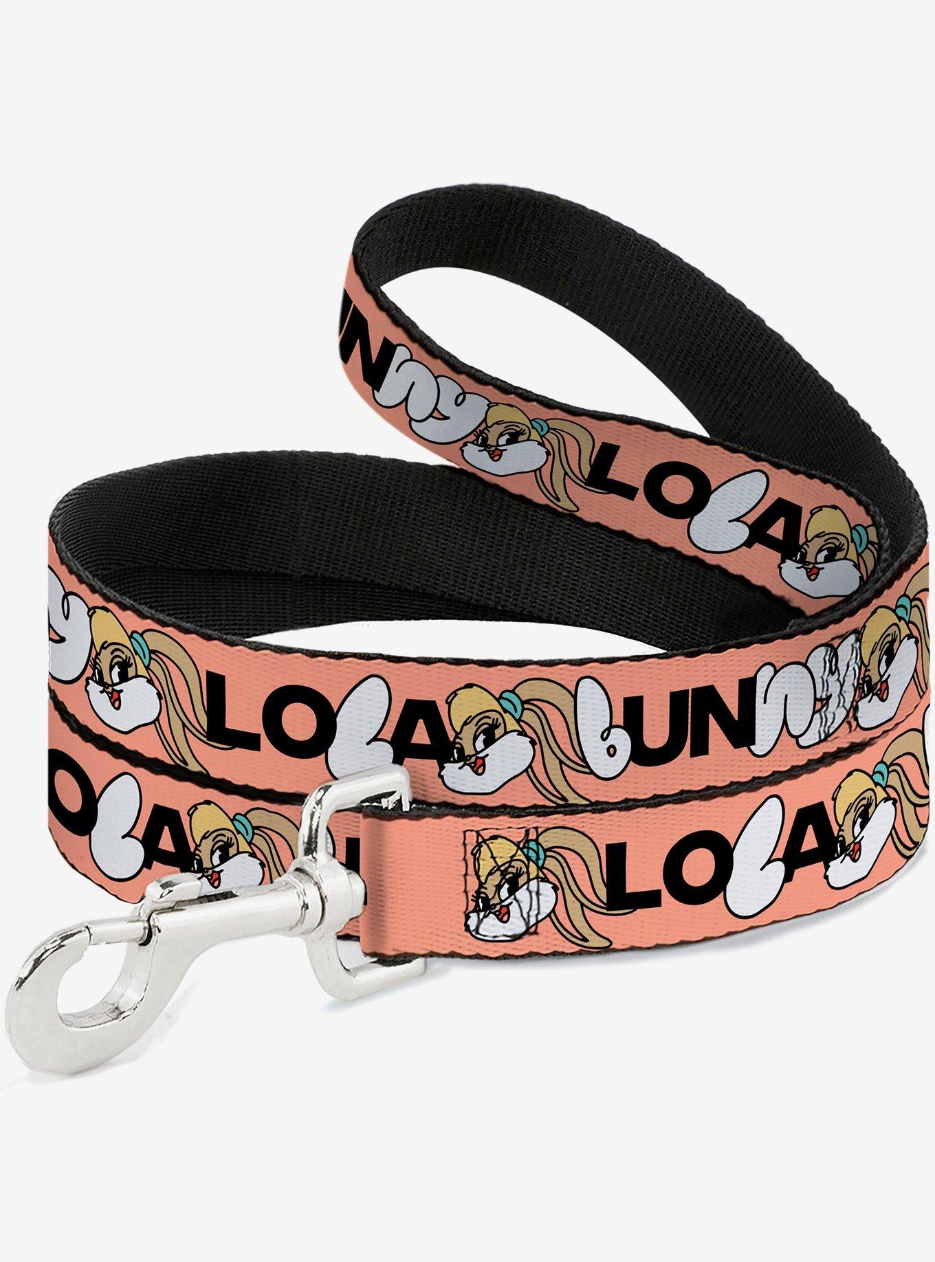 Looney Tunes Lola Bunny Smiling Face Text Peach Dog Leash, , hi-res