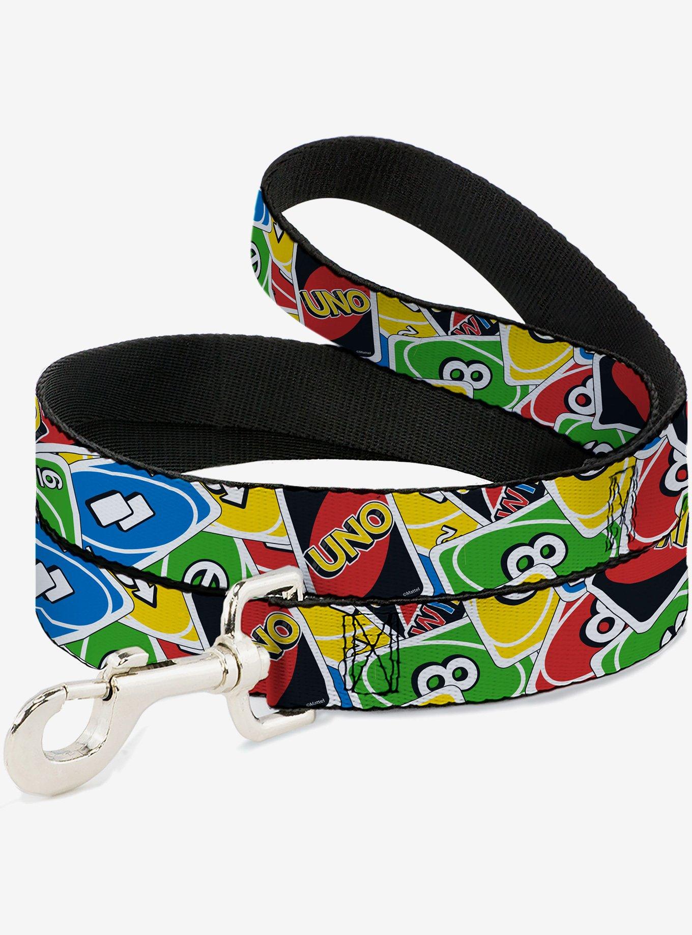 UNO Cards Stacked Collage Multi Dog Leash, , hi-res