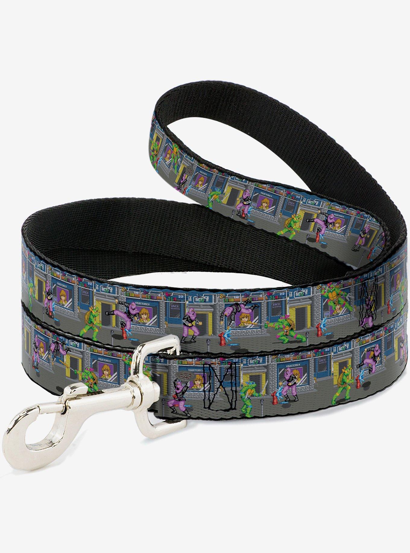 Teenage Mutant Ninja Turtles Battle Purple Foot Soldier Video Game Scene Dog Leash