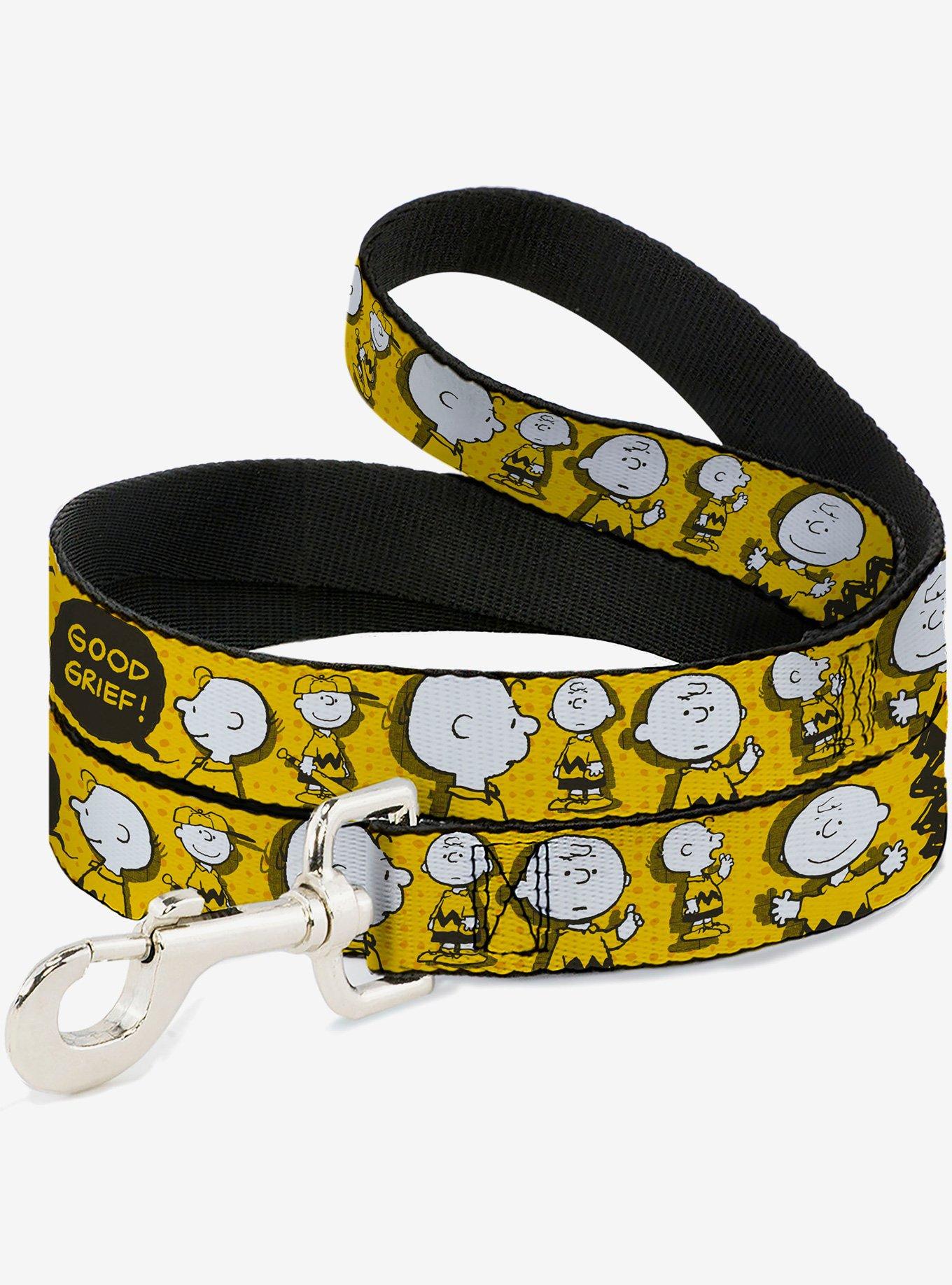 Peanuts I Am Charlie Brown Poses and Zig Zag Stripe Dog Leash, , hi-res