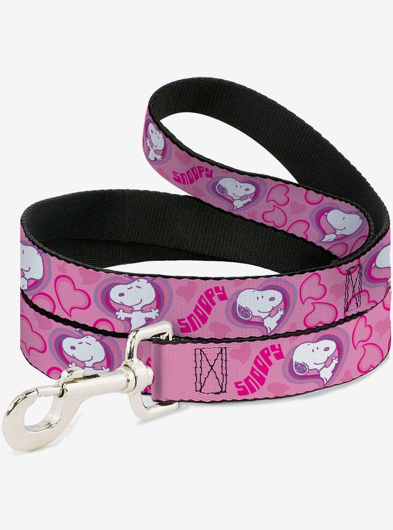 Peanuts Snoopy Valentine Hearts Pose and Text Dog Leash, , hi-res