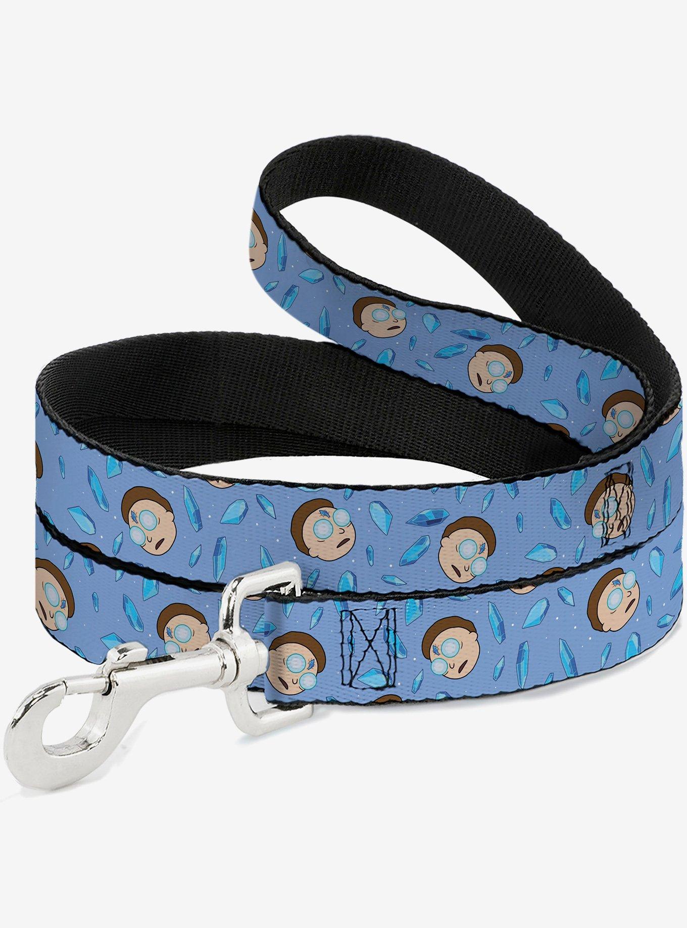 Rick and Morty Crystal Morty Face and Crystals Scattered Dog Leash, , hi-res