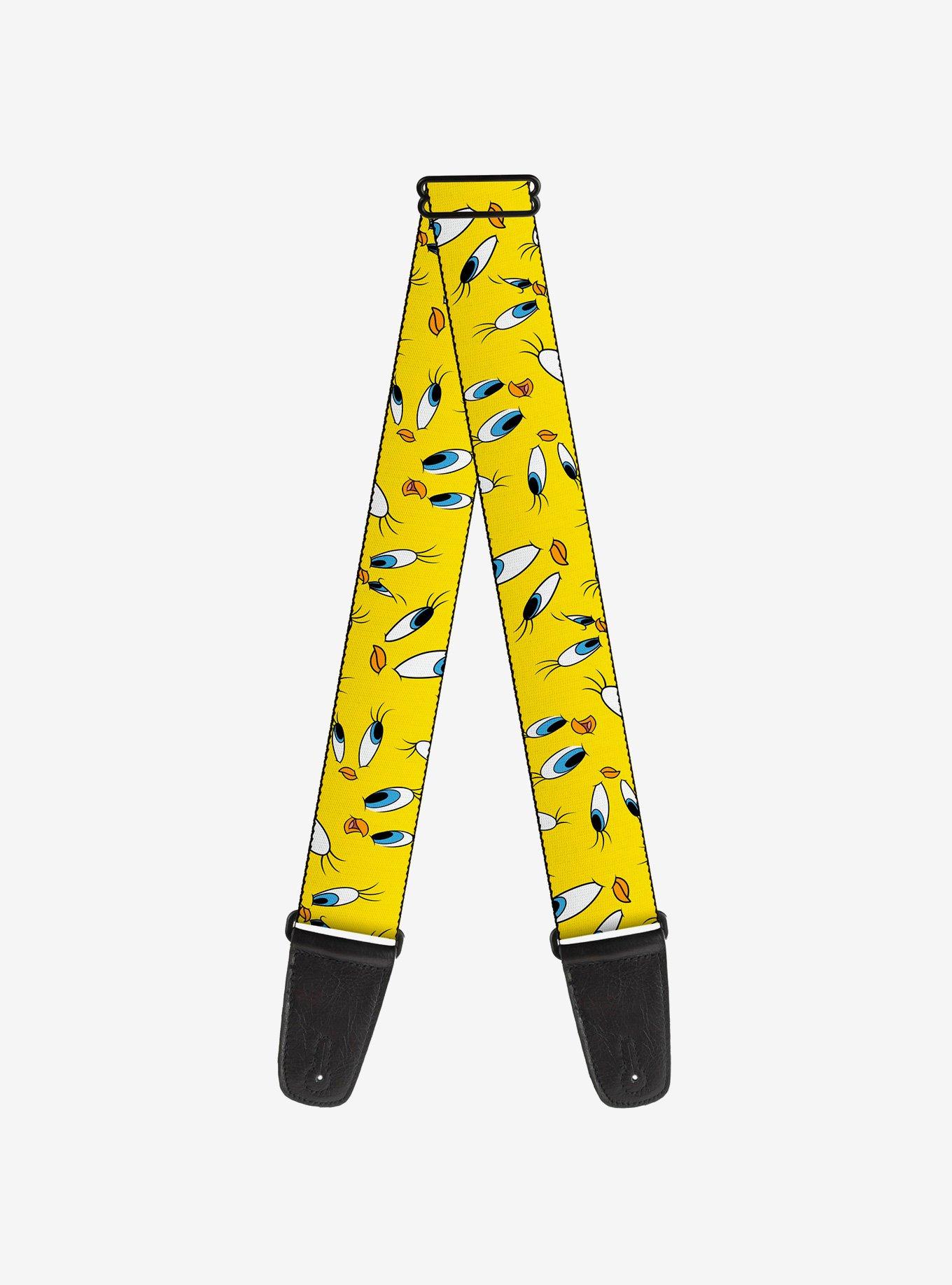Looney Tunes Tweety Expression and Eyes Scattered Guitar Strap, , hi-res
