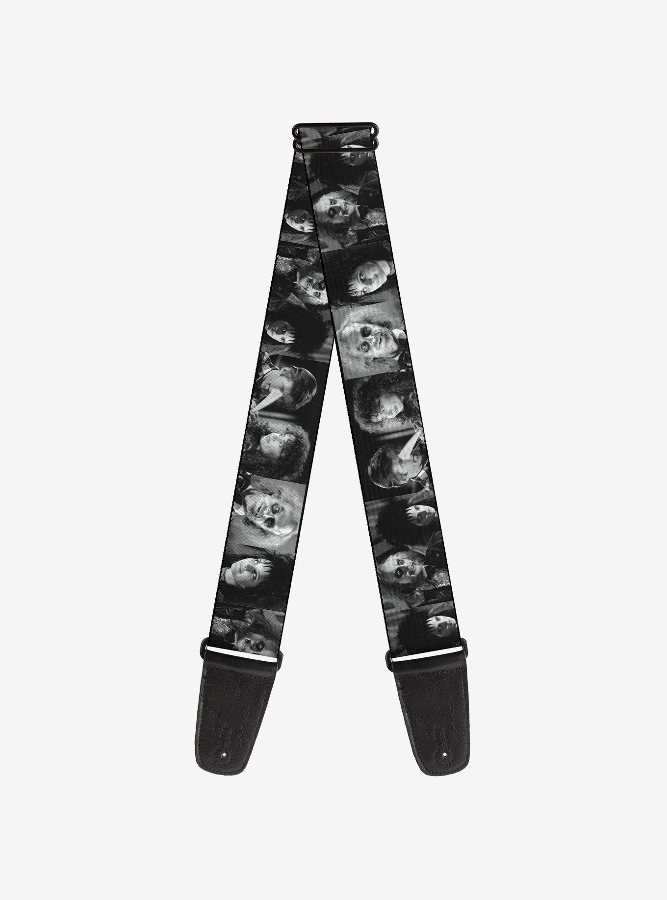Beetlejuice Character Face Blocks Guitar Strap, , hi-res