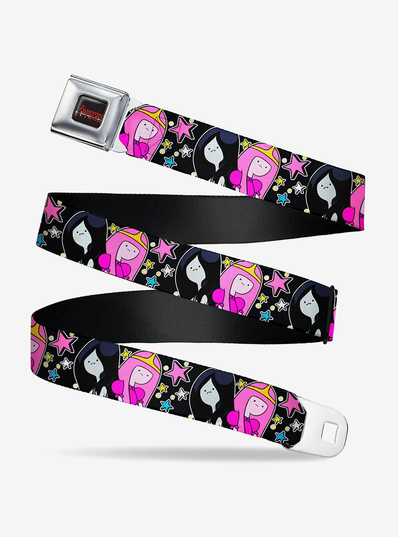 Adventure Time Marceline and Princess Bubblegum Collage Seatbelt Buckle Belt, , hi-res