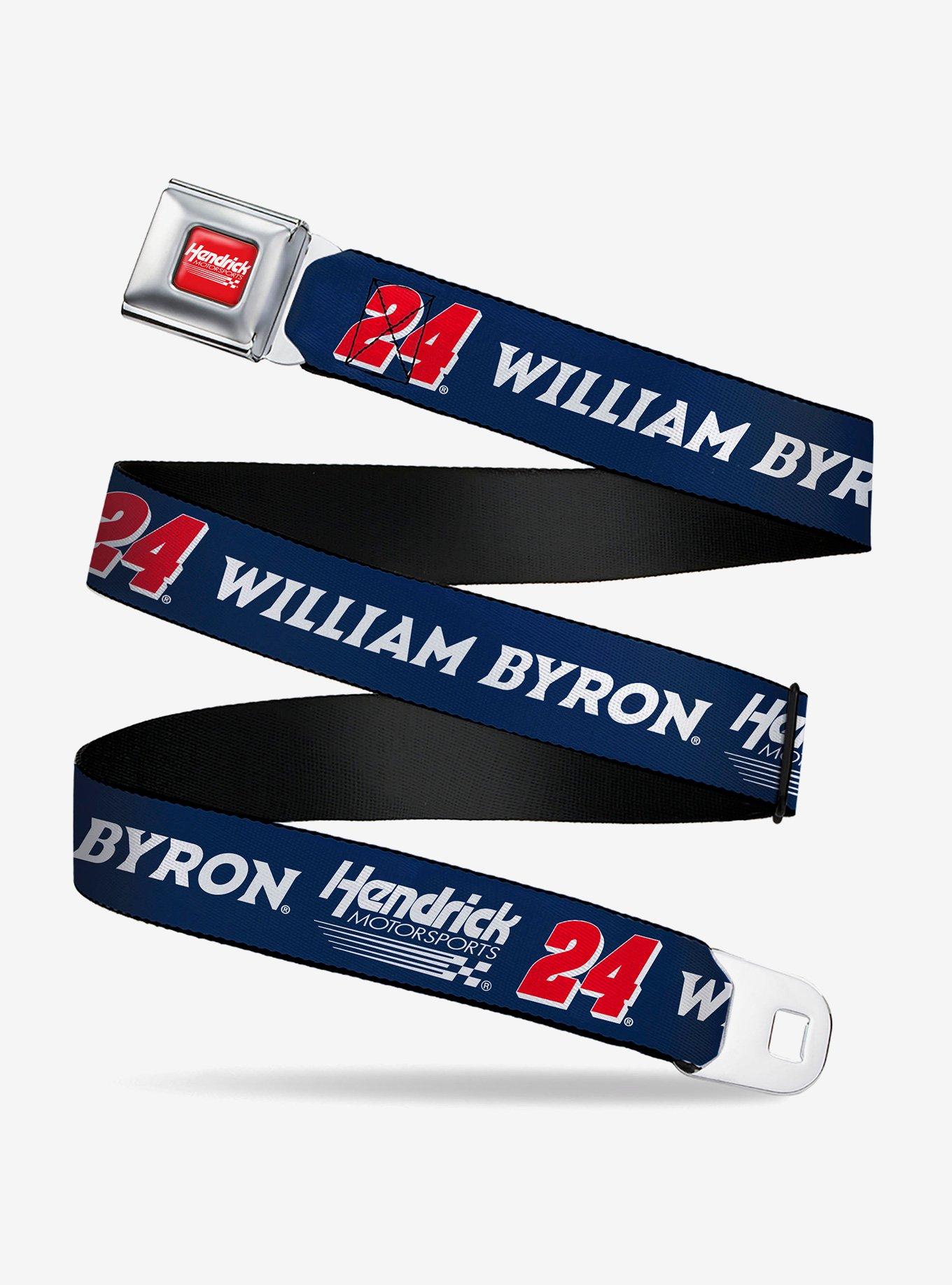 Hendrick Motorsports William Byron #24 Racing Logo Navy Seatbelt Buckle Belt, , hi-res