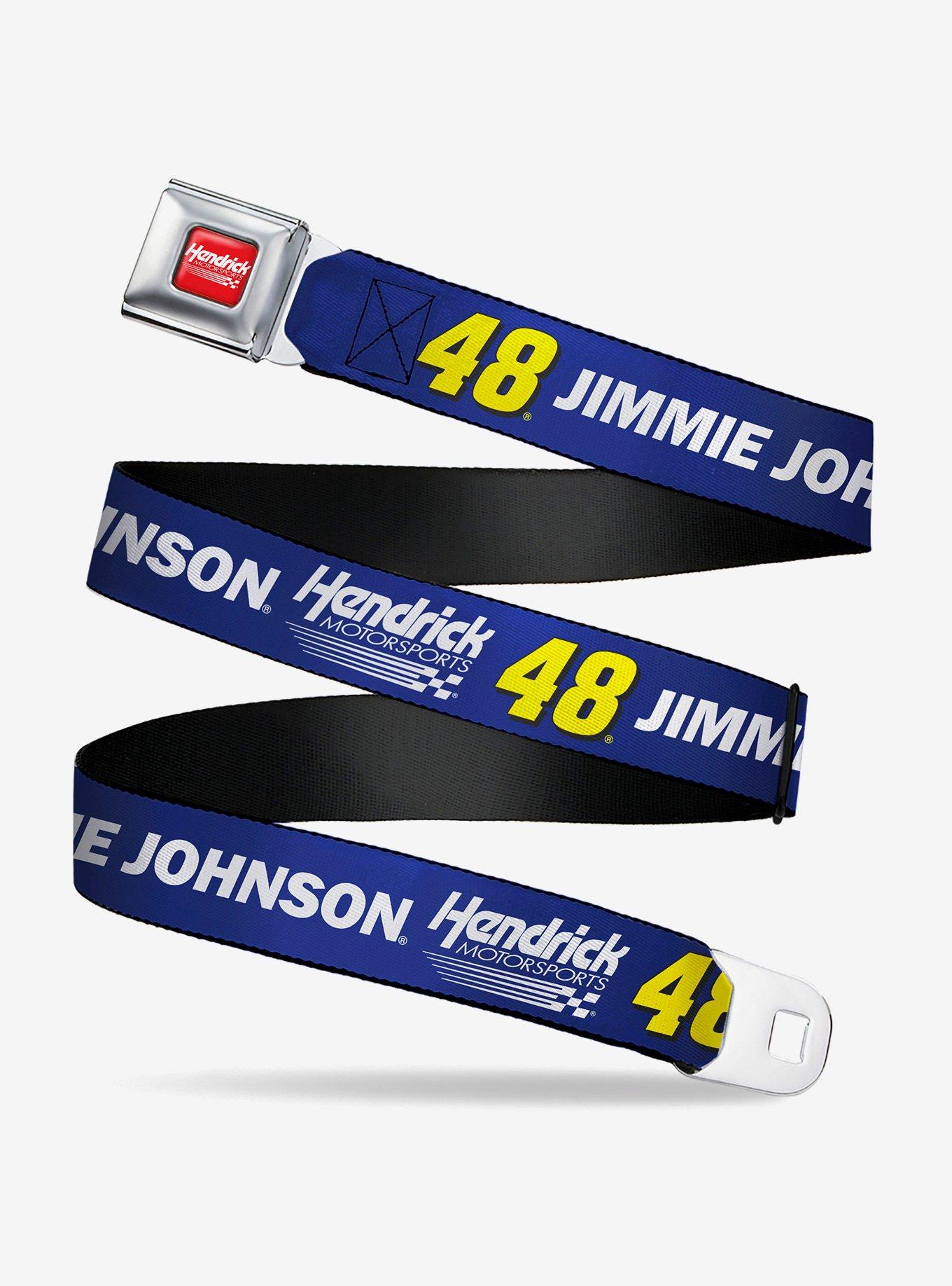 Hendrick Motorsports Jimmie Johnson #48 Hendrick Motorsport Racing Logo Seatbelt Buckle Belt, , hi-res