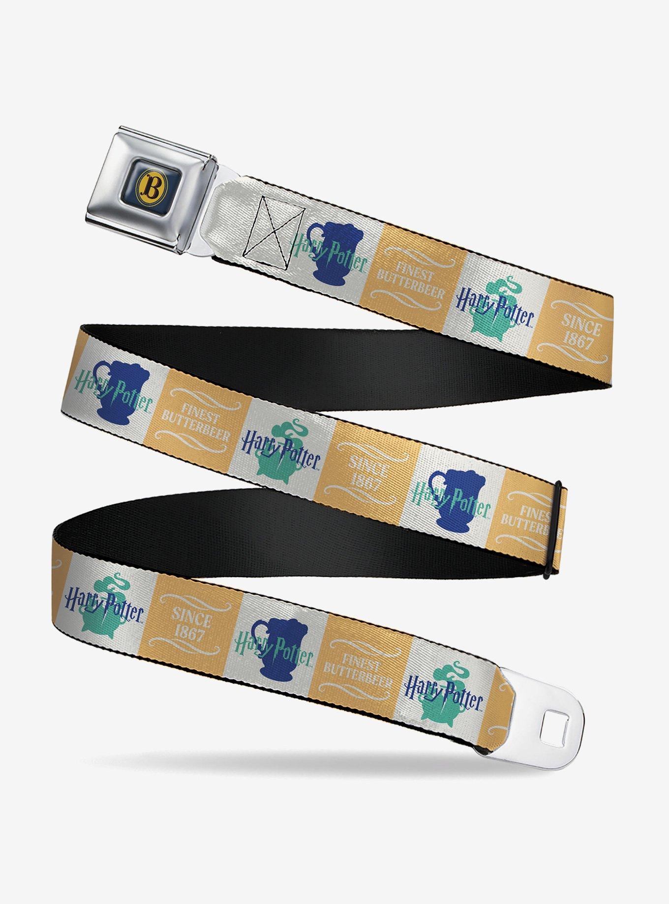 Harry Potter Finest Butterbeer Since 1867 Icons Seatbelt Buckle Belt