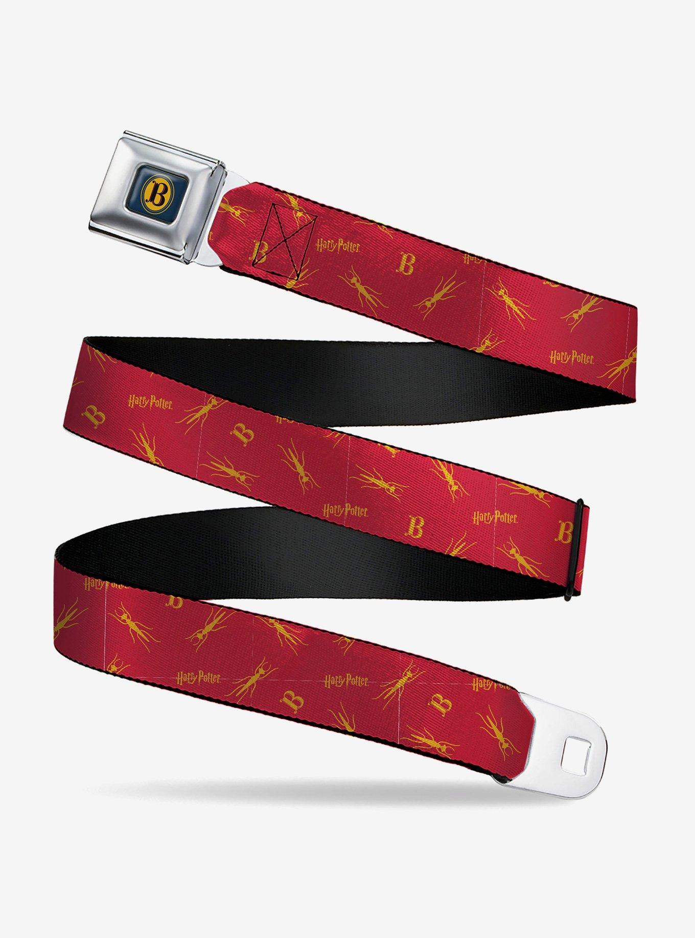 Harry Potter Butterbeer Logo and Insect Icon Seatbelt Buckle Belt, , hi-res