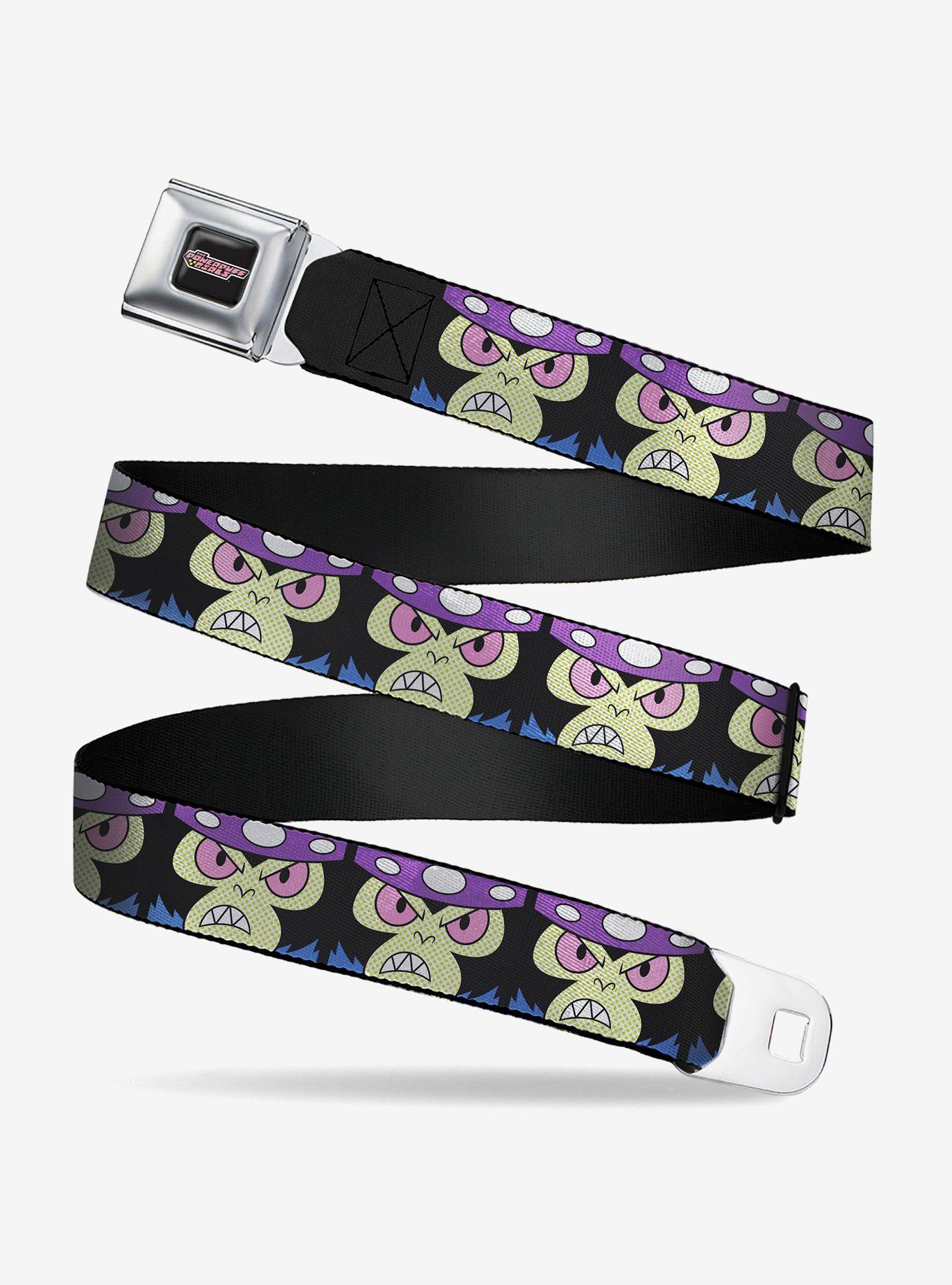 The Powerpuff Girls Mojo Jojo Face Close Up Seatbelt Buckle Belt, , hi-res