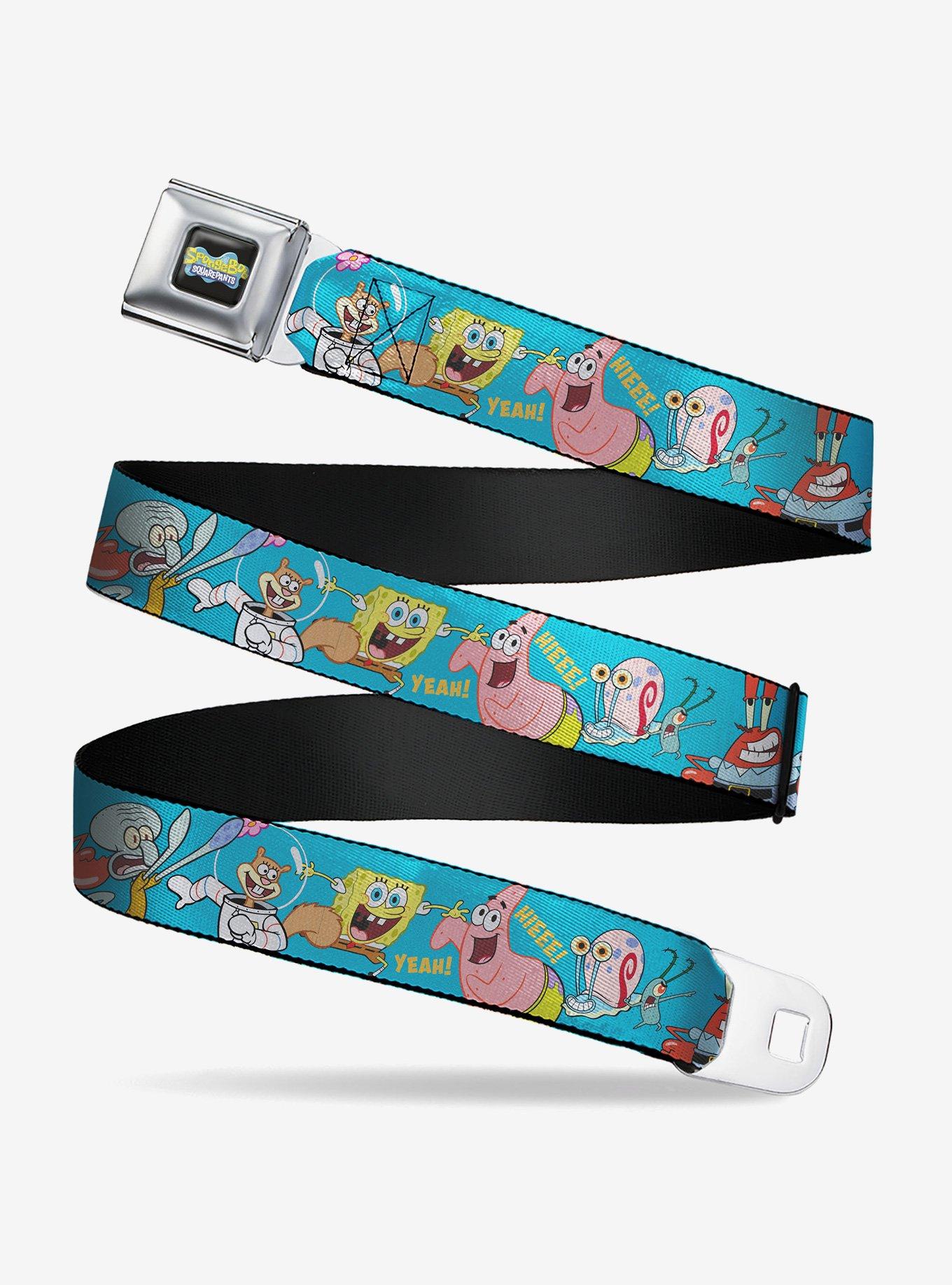 SpongeBob SquarePants and Five Friends Poses Seatbelt Buckle Belt