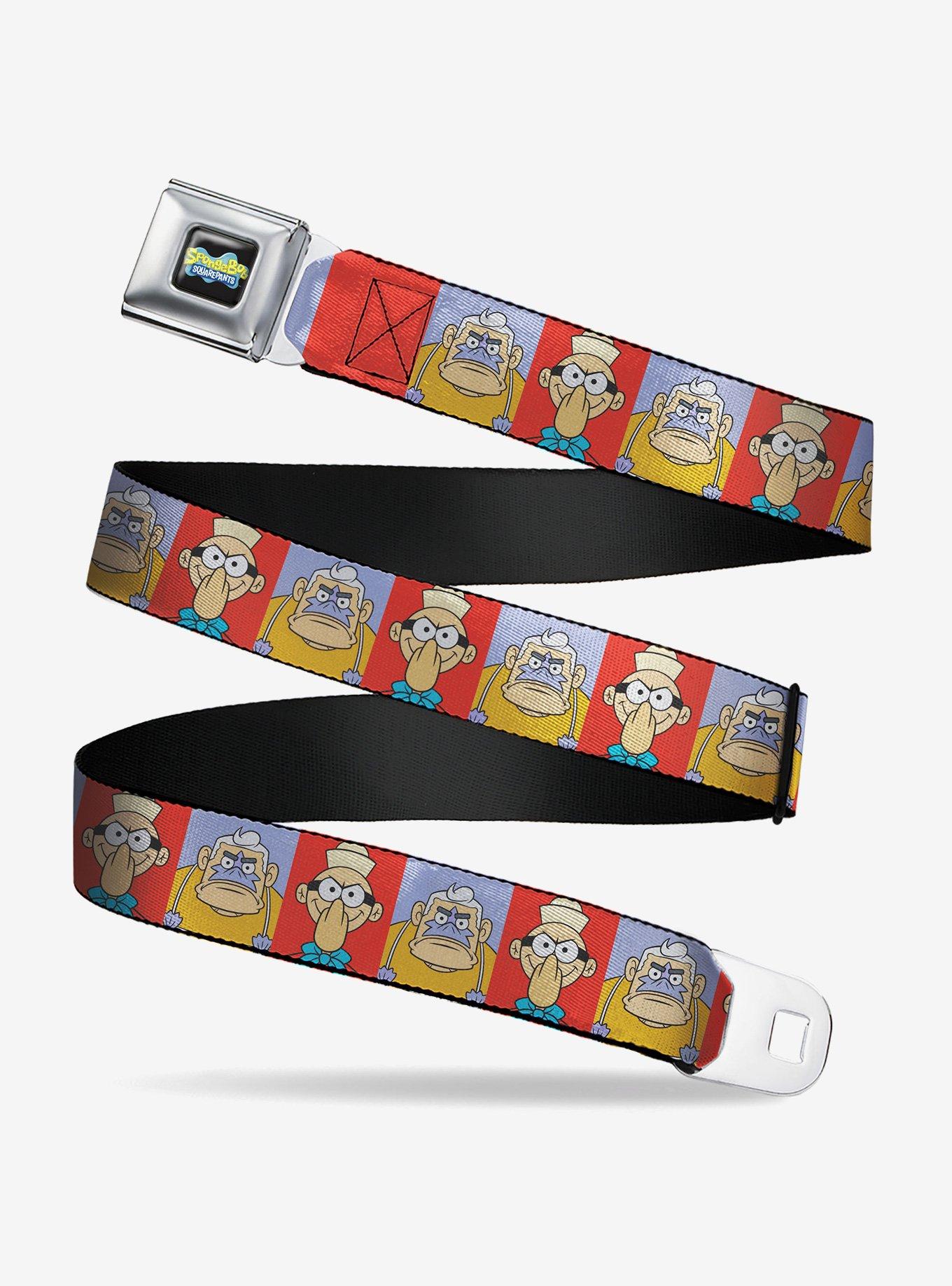 SpongeBob SquarePants Barnacle Boy and Mermaid Man Pose Blocks Seatbelt Buckle Belt, , hi-res