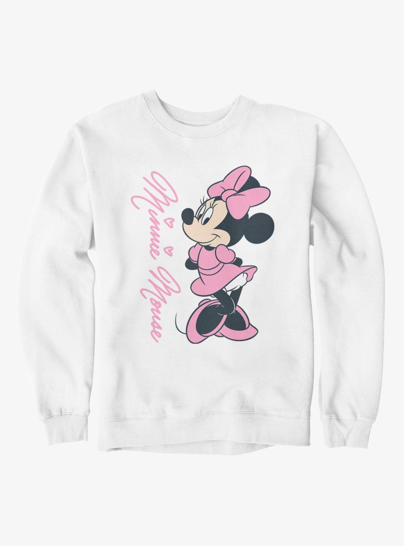 Disney Minnie Mouse Signature Pink Outfit Sweatshirt, , hi-res