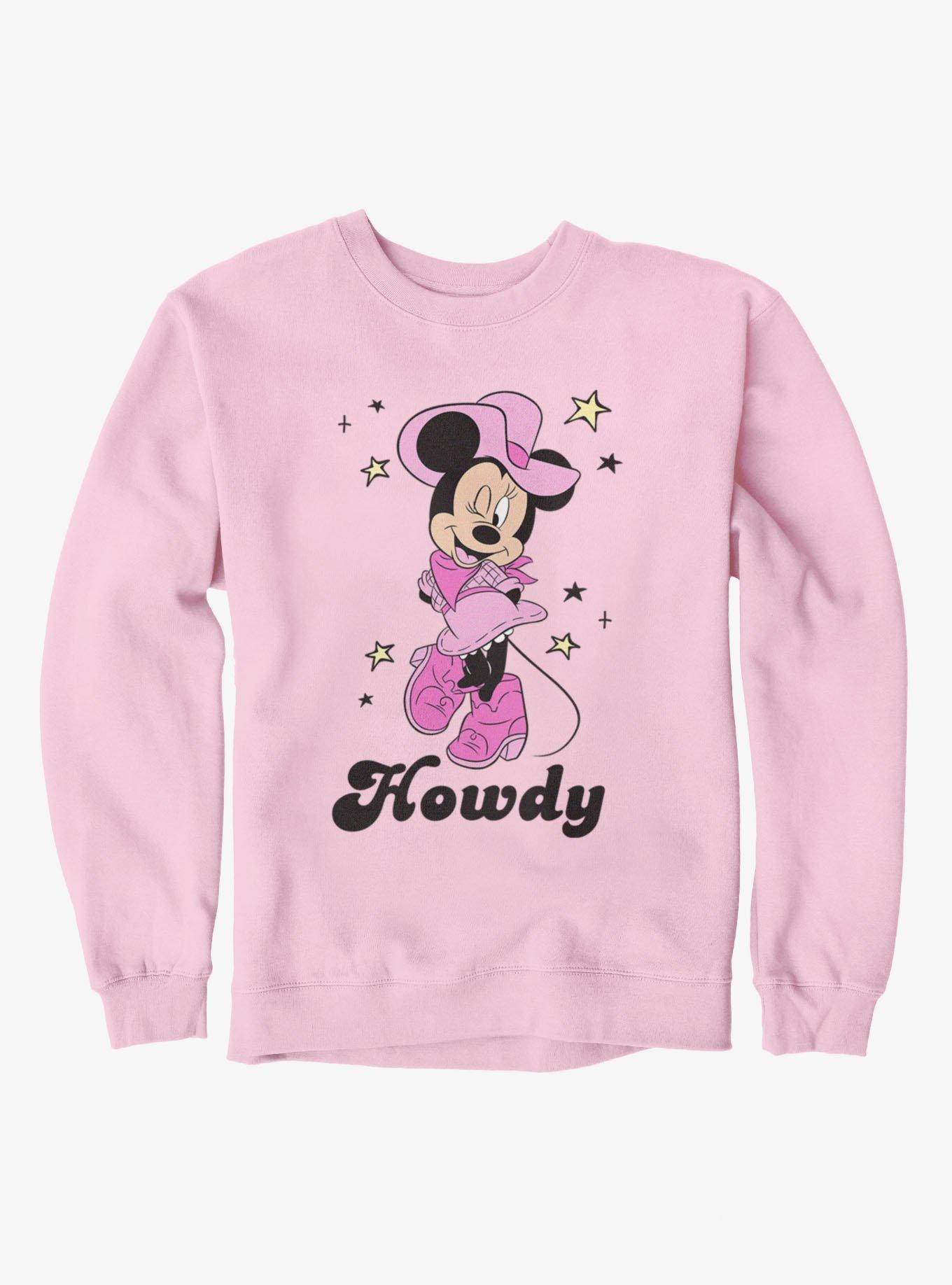 Disney Minnie Mouse Howdy Cowgirl Wink Sweatshirt, , hi-res