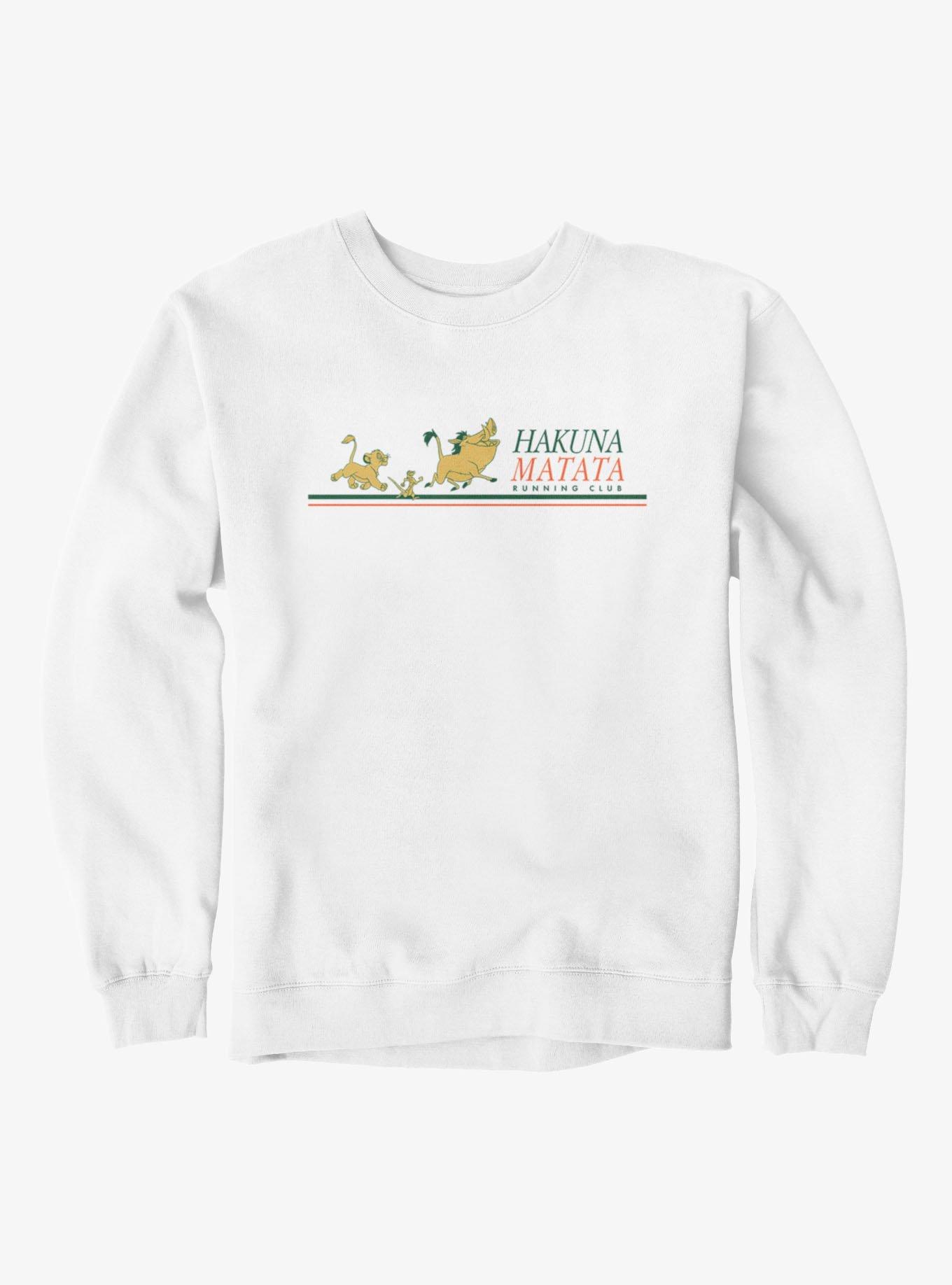 Disney The Lion King Hakuna Matata Running Club Stripes Sweatshirt, , hi-res