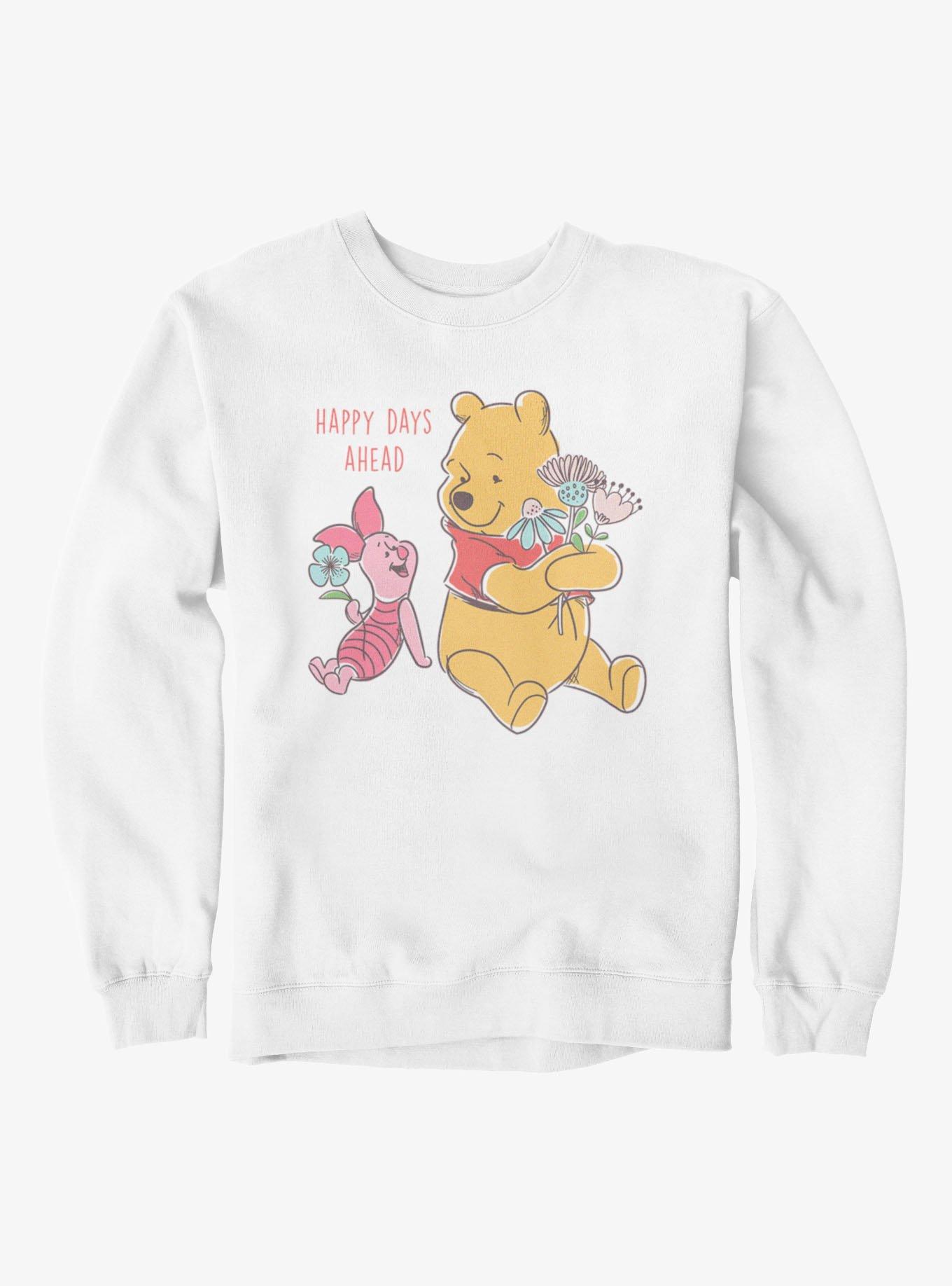 Disney Winnie The Pooh Happy Days Ahead With Piglet Flowers Sweatshirt, , hi-res