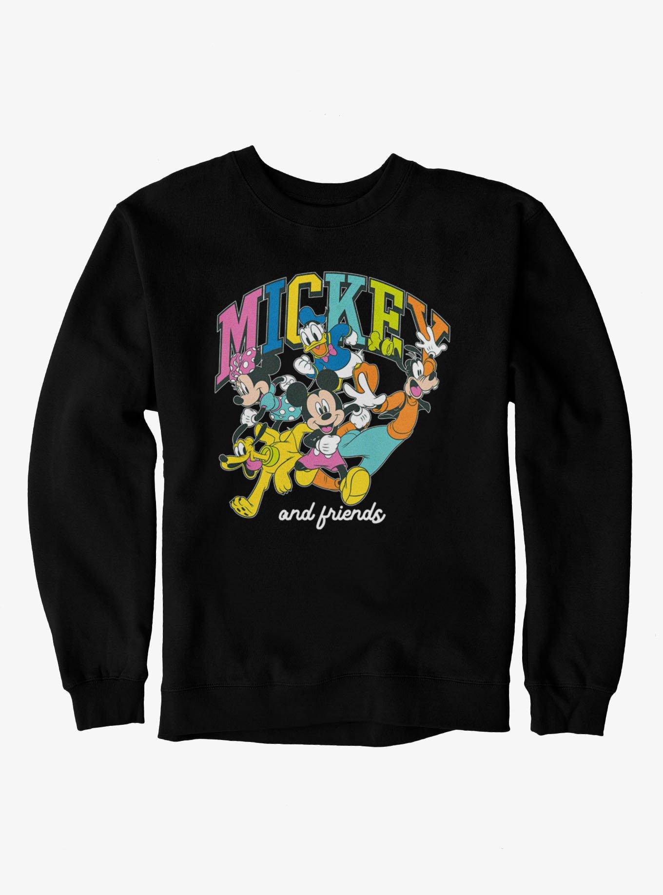 Disney Mickey Mouse & Friends Running Colors Group Sweatshirt, , hi-res