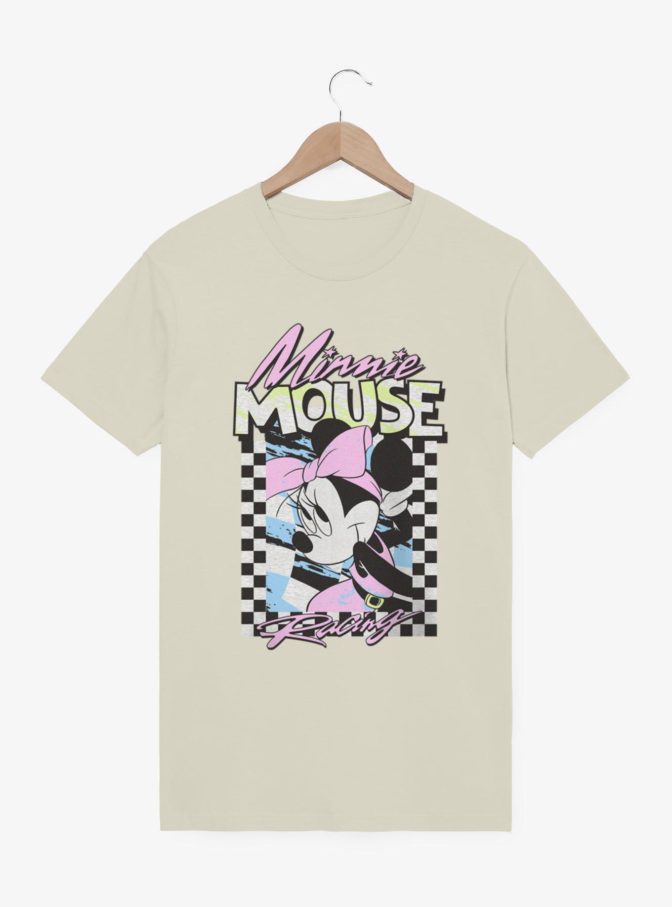 Disney Minnie Mouse Racing Checkered Frame T-Shirt, , hi-res