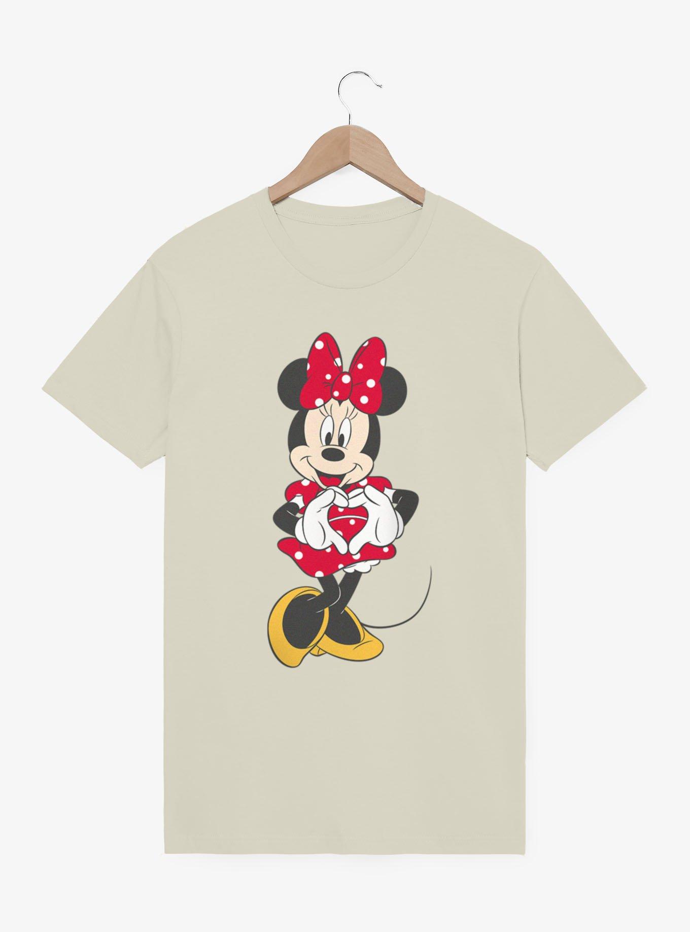 Disney Minnie Mouse Heart Hands Polka Dot Dress T-Shirt, , hi-res