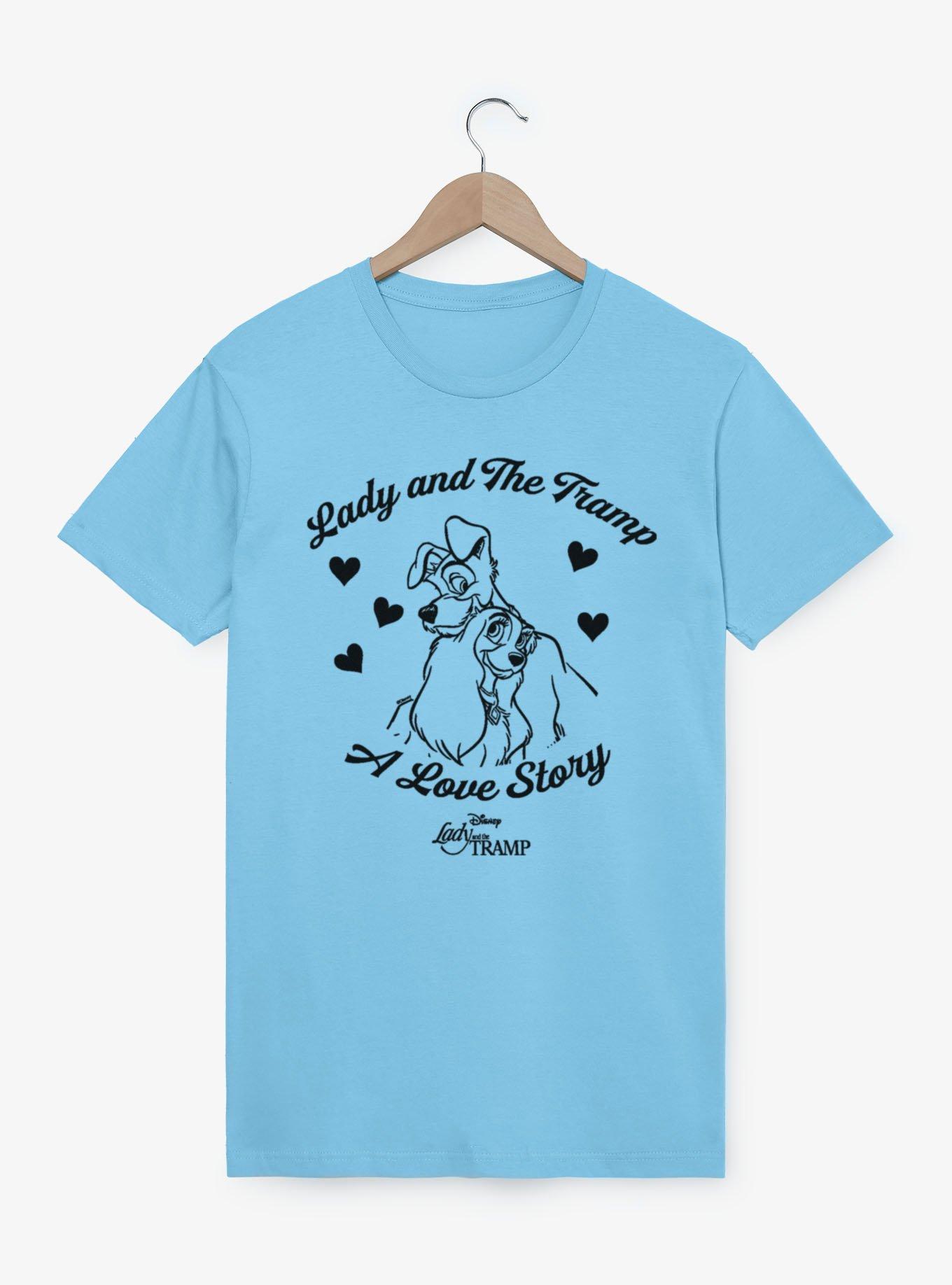 Disney Lady And The Tramp A Love Story Hearts T-Shirt, , hi-res