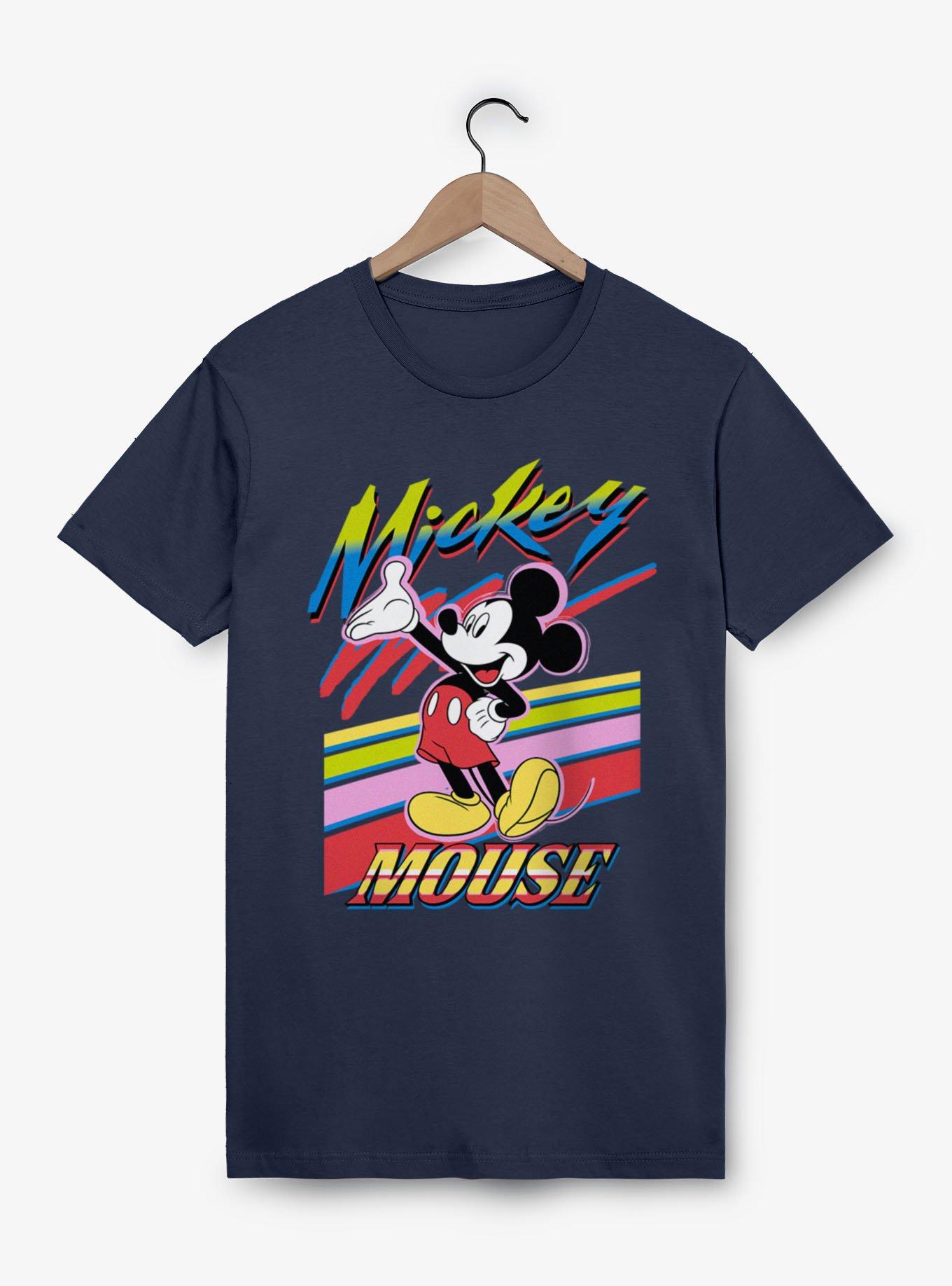Disney Mickey Mouse Retro Paint Stripes T-Shirt, , hi-res