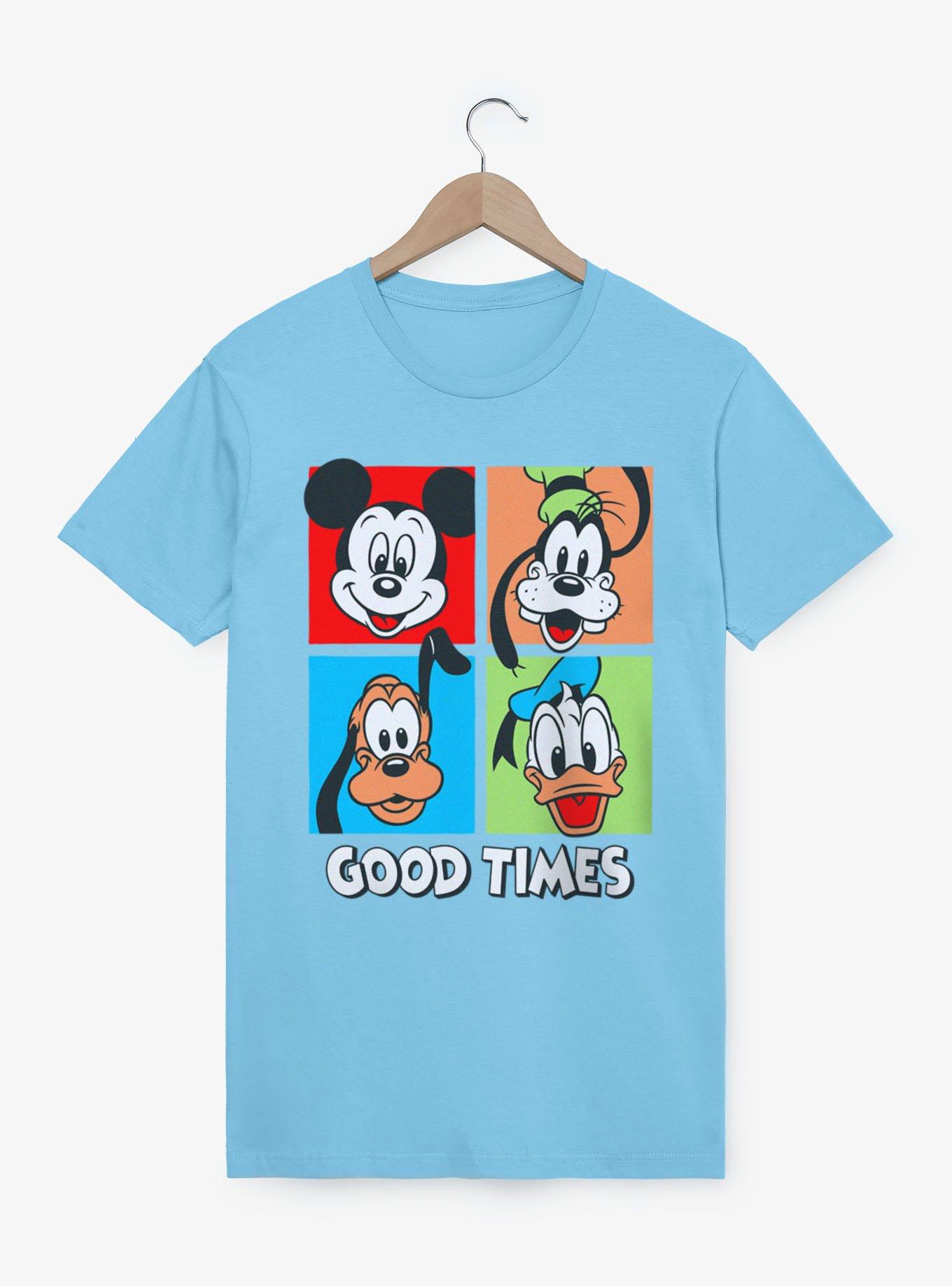 Disney Mickey Mouse Good Times Squares Donald Goofy Pluto T-Shirt, , hi-res