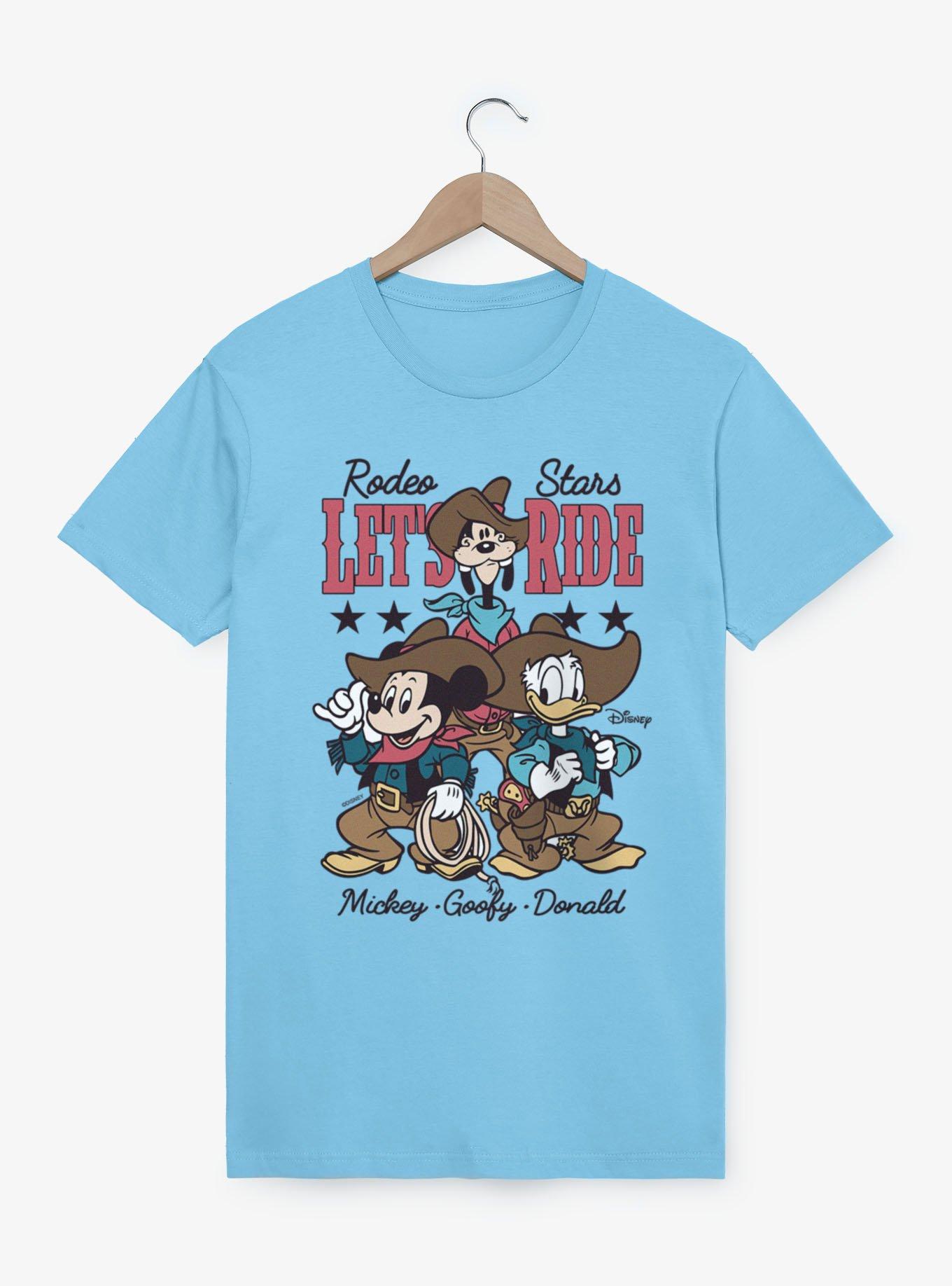 Disney Mickey Mouse Rodeo Stars Let's Ride Mickey Goofy Donald T-Shirt, , hi-res