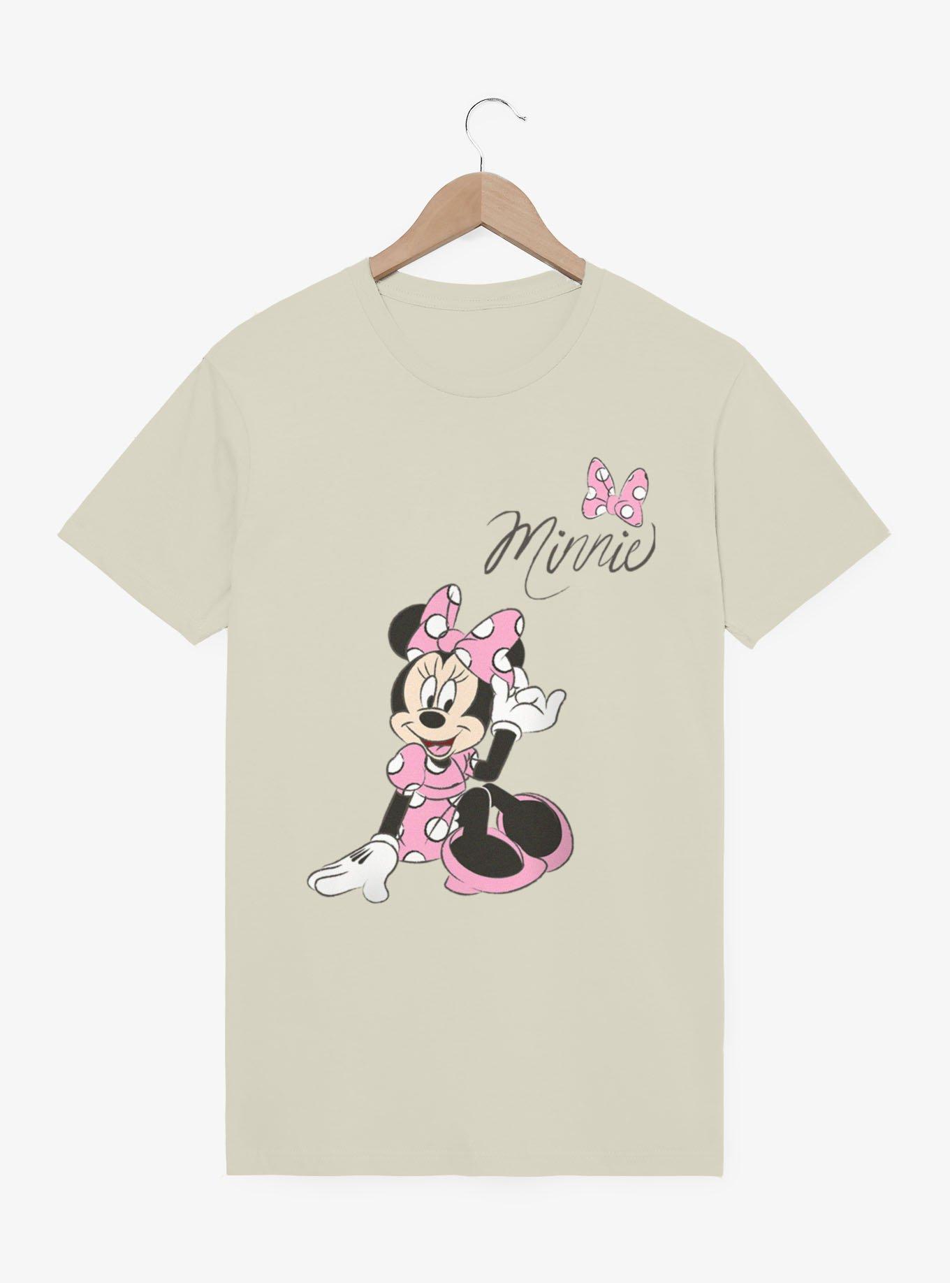 Disney Minnie Mouse Pink Dress Polka Dots T-Shirt, , hi-res