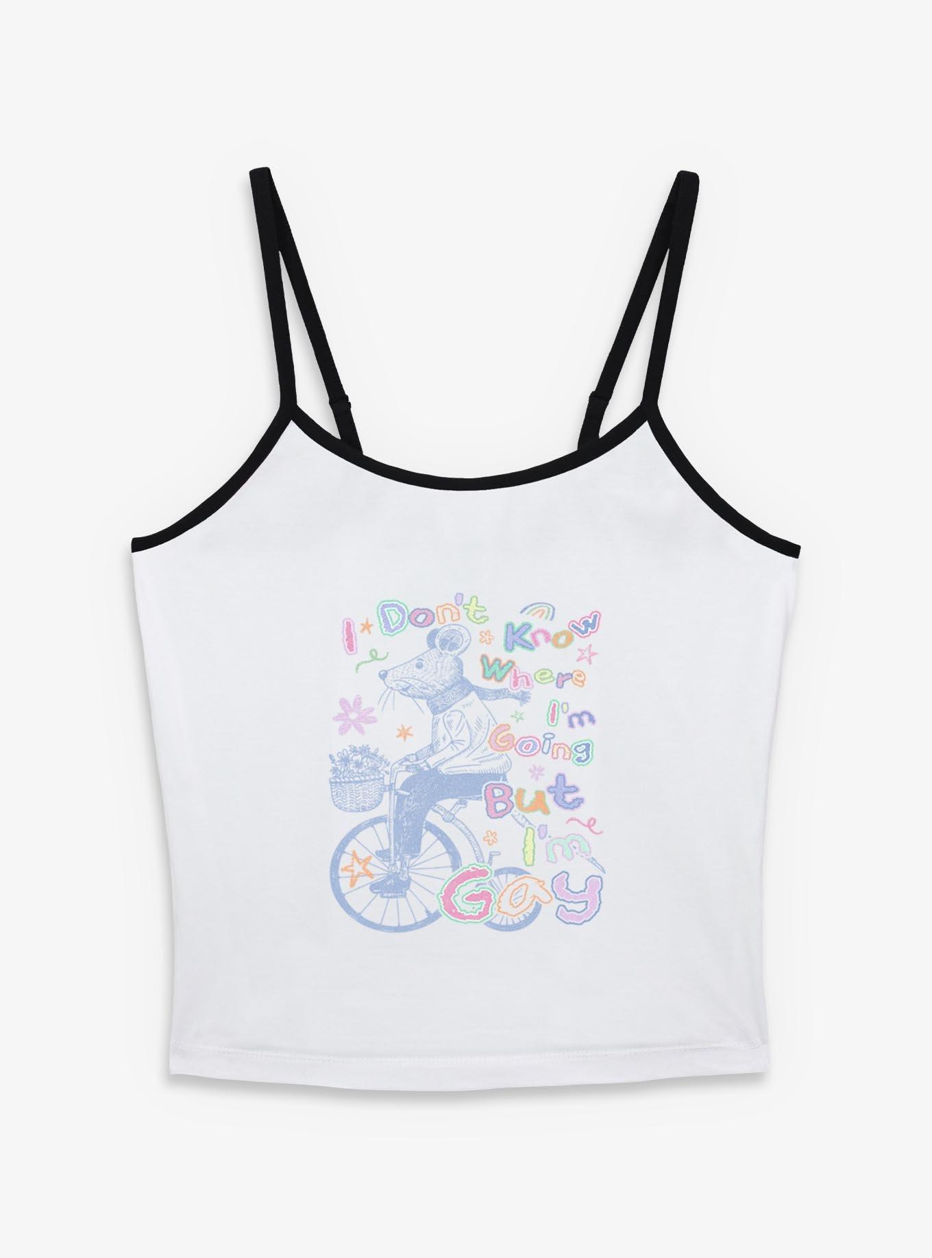 I Don't Know Where I'm Going But I'm Gay Pride Girls Cami Hot Topic Exclusive, , hi-res