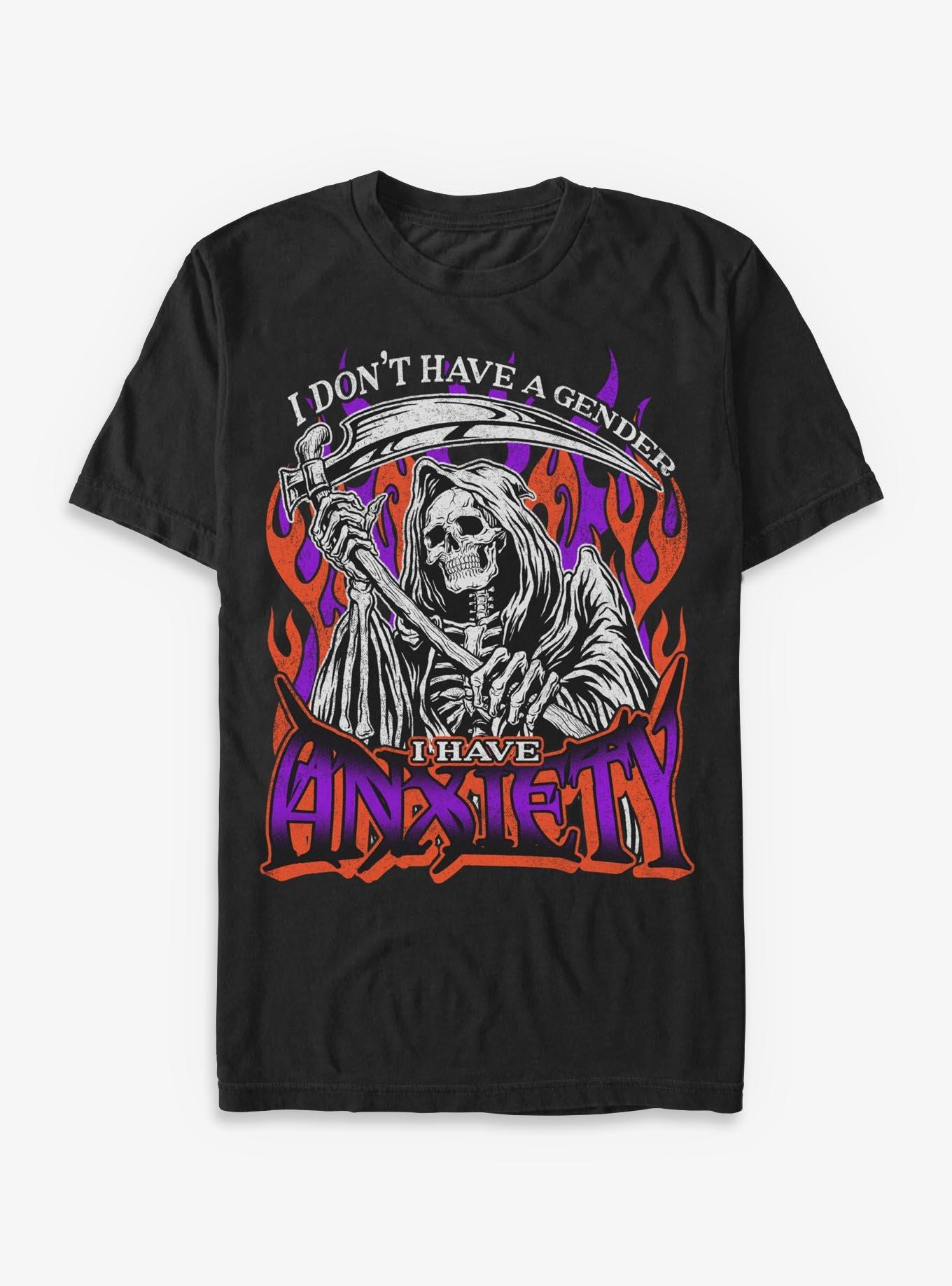 I Don't Have A Gender I Have Anxiety T-Shirt Hot Topic Exclusive, , hi-res