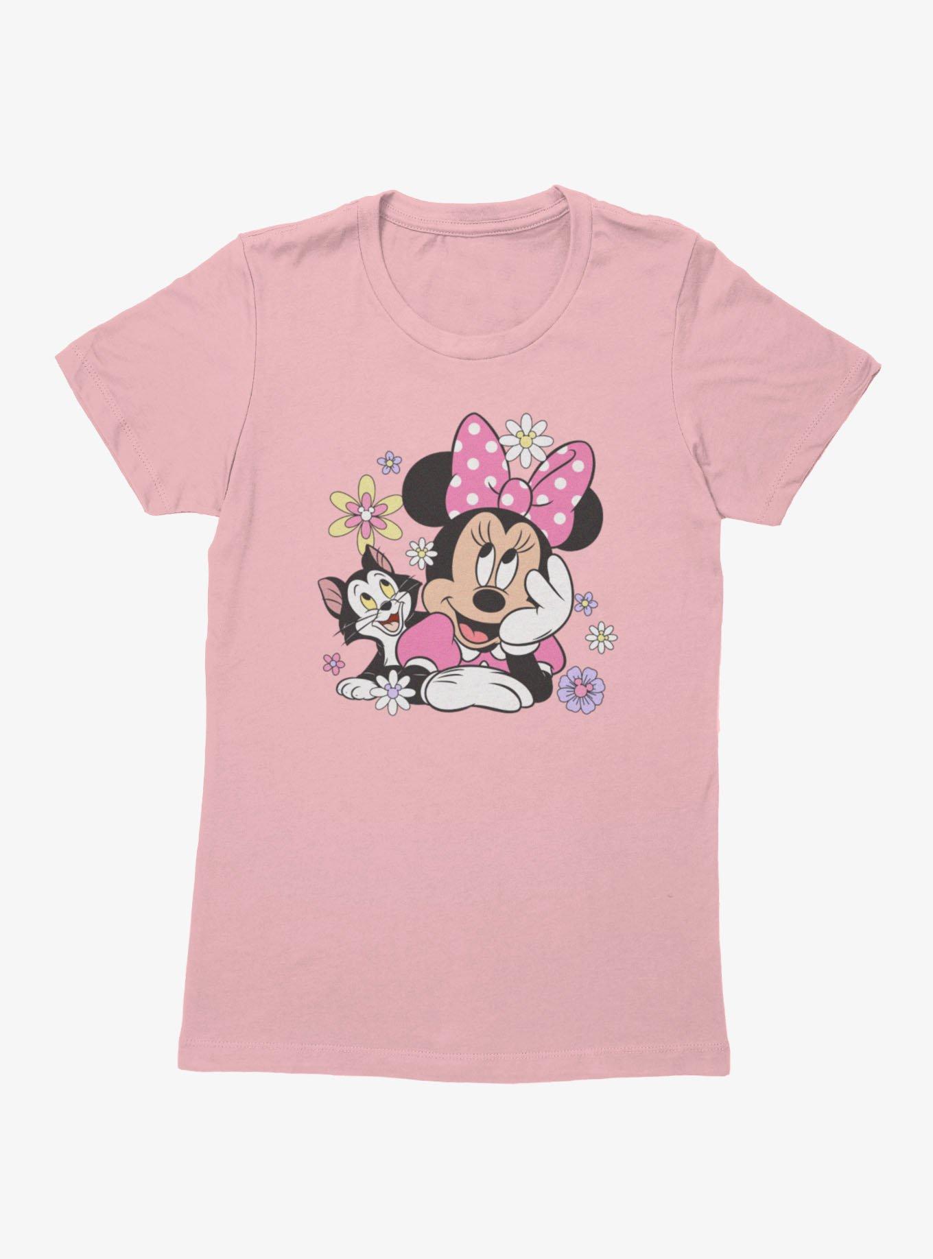 Disney Minnie Mouse Cat Flowers Womens T-Shirt, , hi-res