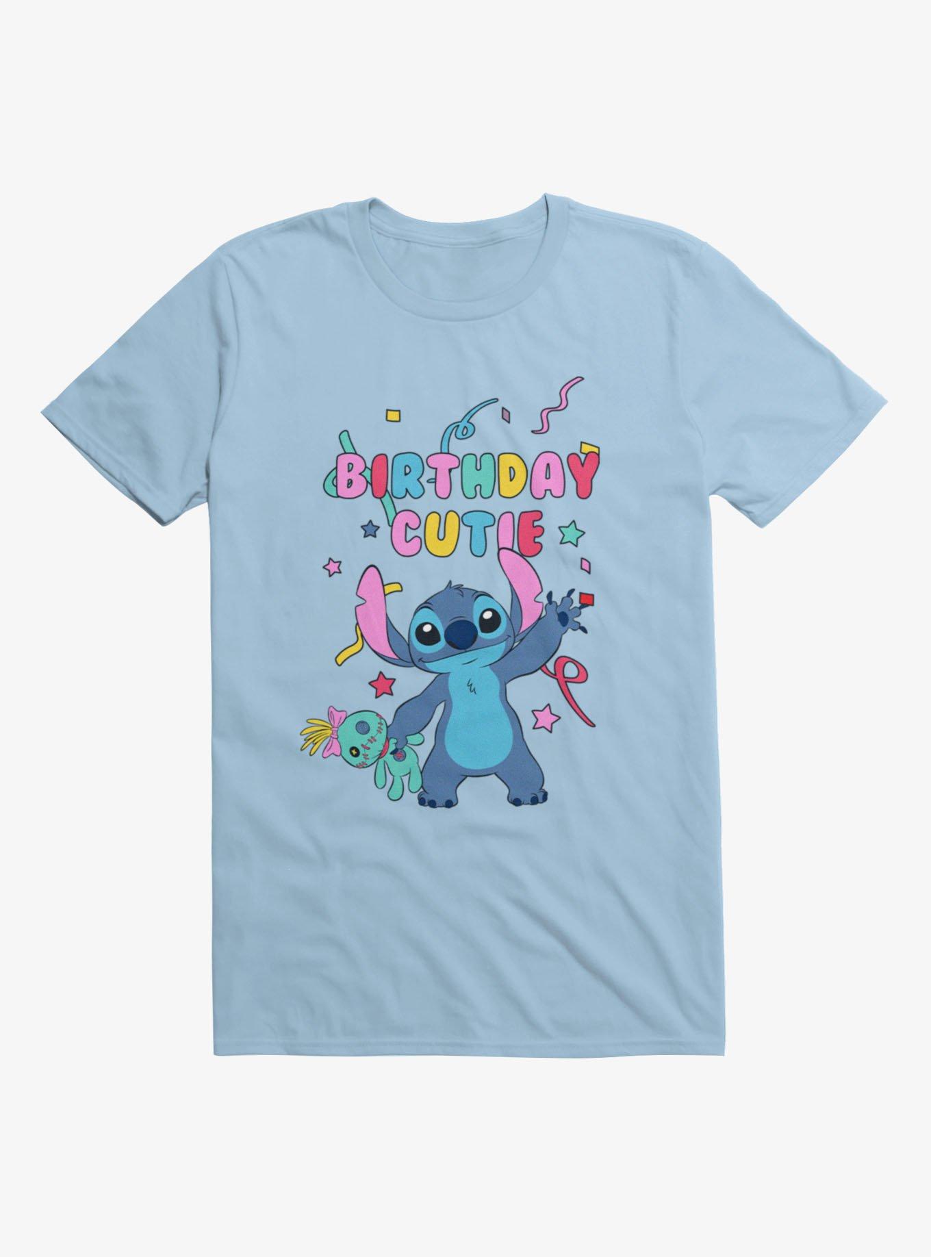 Disney Lilo & Stitch Birthday Cutie Confetti Wave T-Shirt, , hi-res