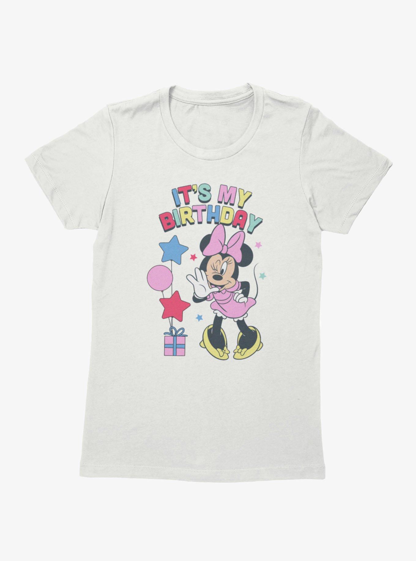 Disney Minnie Mouse It's My Birthday Wink And Whisper Womens T-Shirt, , hi-res