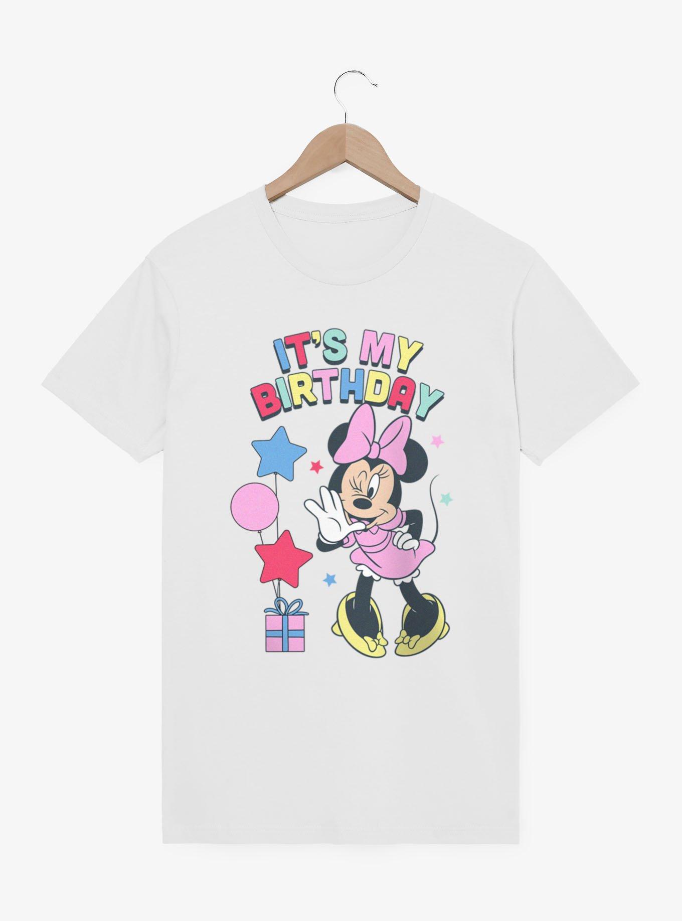 Disney Minnie Mouse It's My Birthday Wink And Whisper T-Shirt, , hi-res