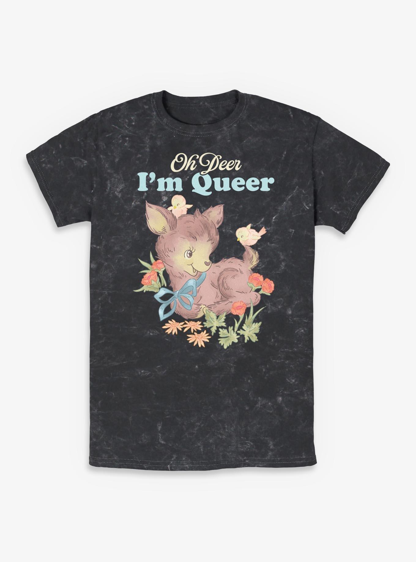 Queer Deer Mineral Wash T-Shirt BoxLunch Exclusive, , hi-res