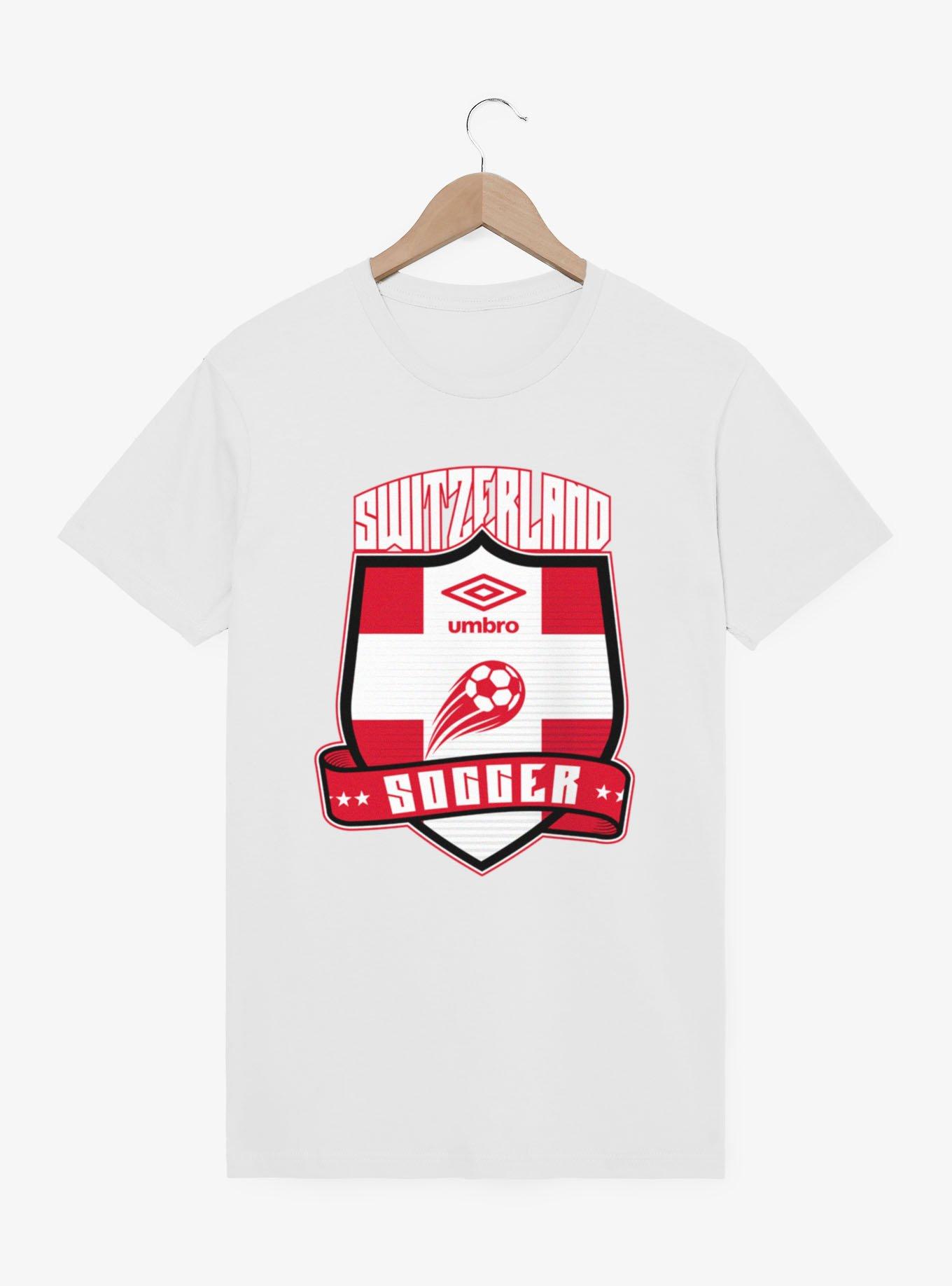 Umbro Soccer Switzerland Ribbon Shield Crest T-Shirt, , hi-res