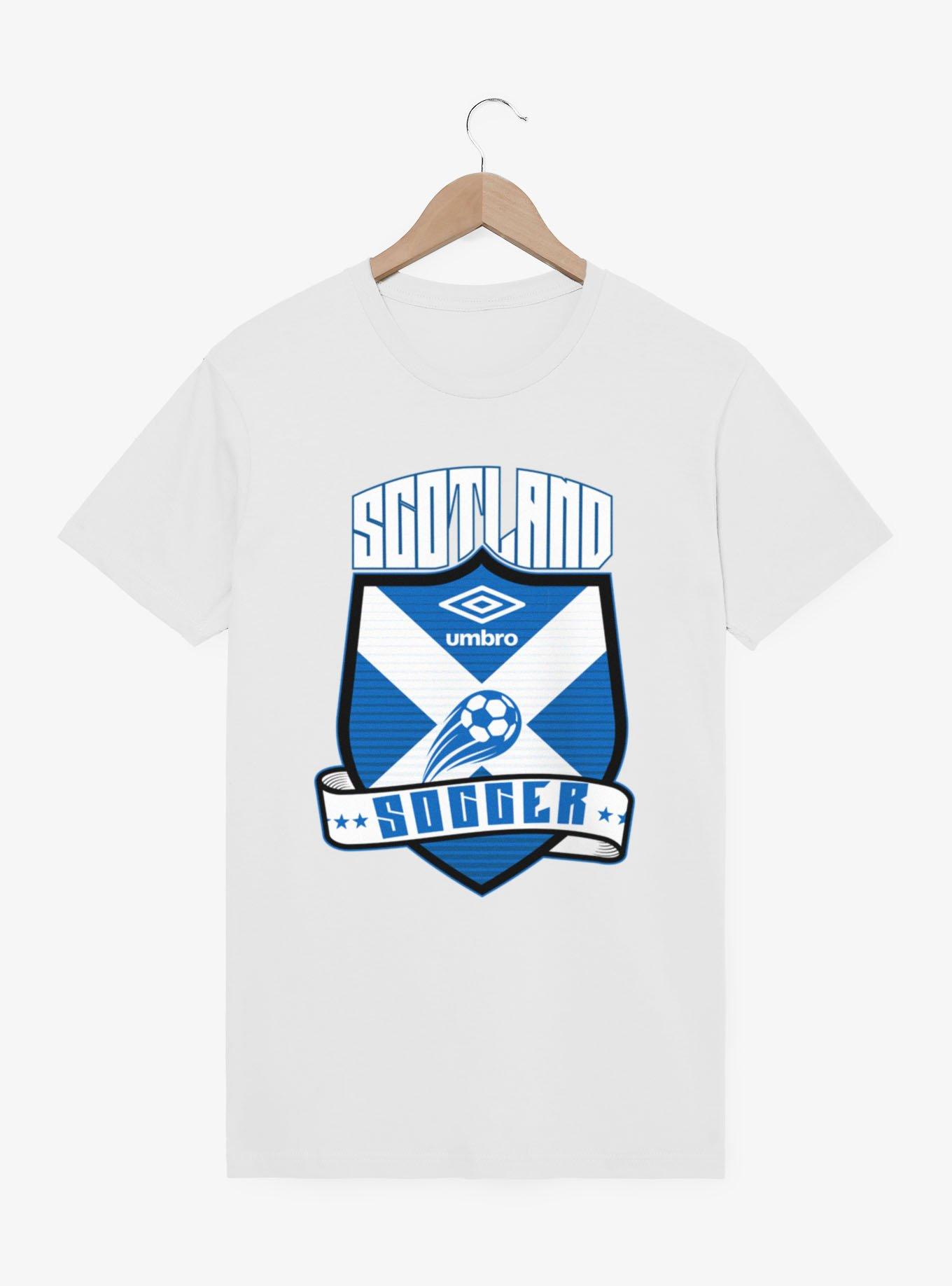 Umbro Soccer Scotland Ribbon Shield Crest T-Shirt, , hi-res
