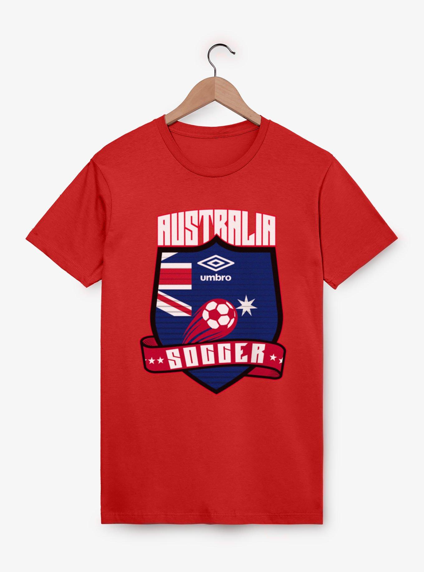 Umbro Soccer Australia Ribbon Shield Crest T-Shirt, , hi-res
