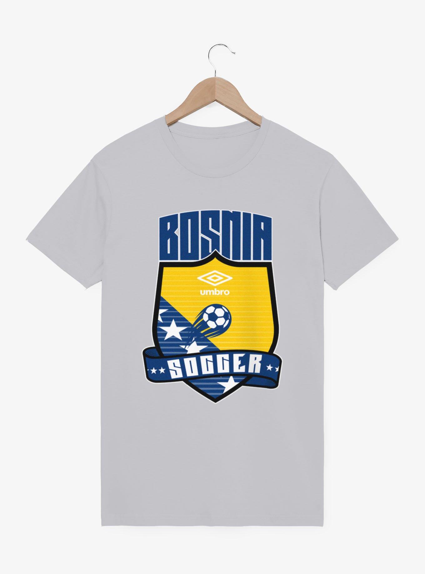 Umbro Soccer Bosnia Ribbon Shield Crest T-Shirt, , hi-res