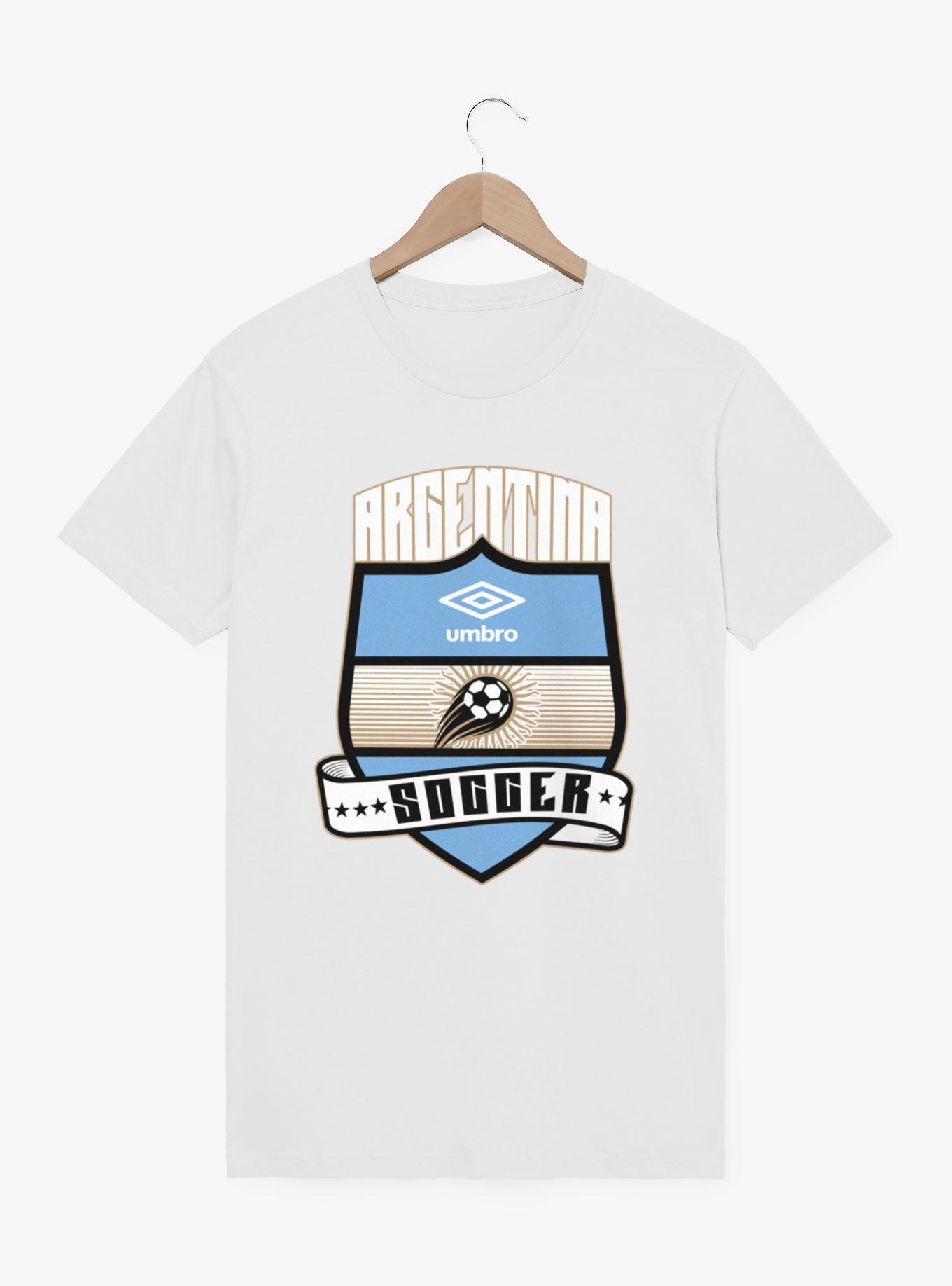 Umbro Soccer Argentina Ribbon Shield Crest T-Shirt, , hi-res