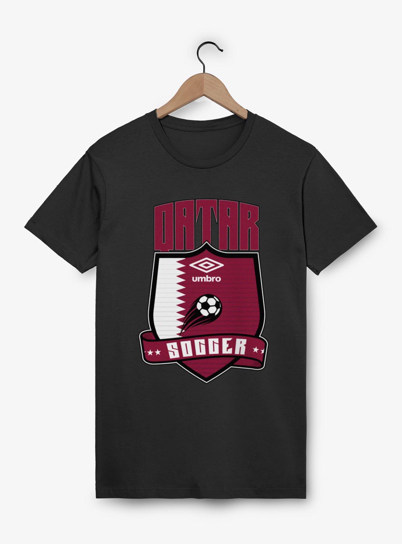 Umbro Soccer Qatar Ribbon Shield Crest T-Shirt, , hi-res