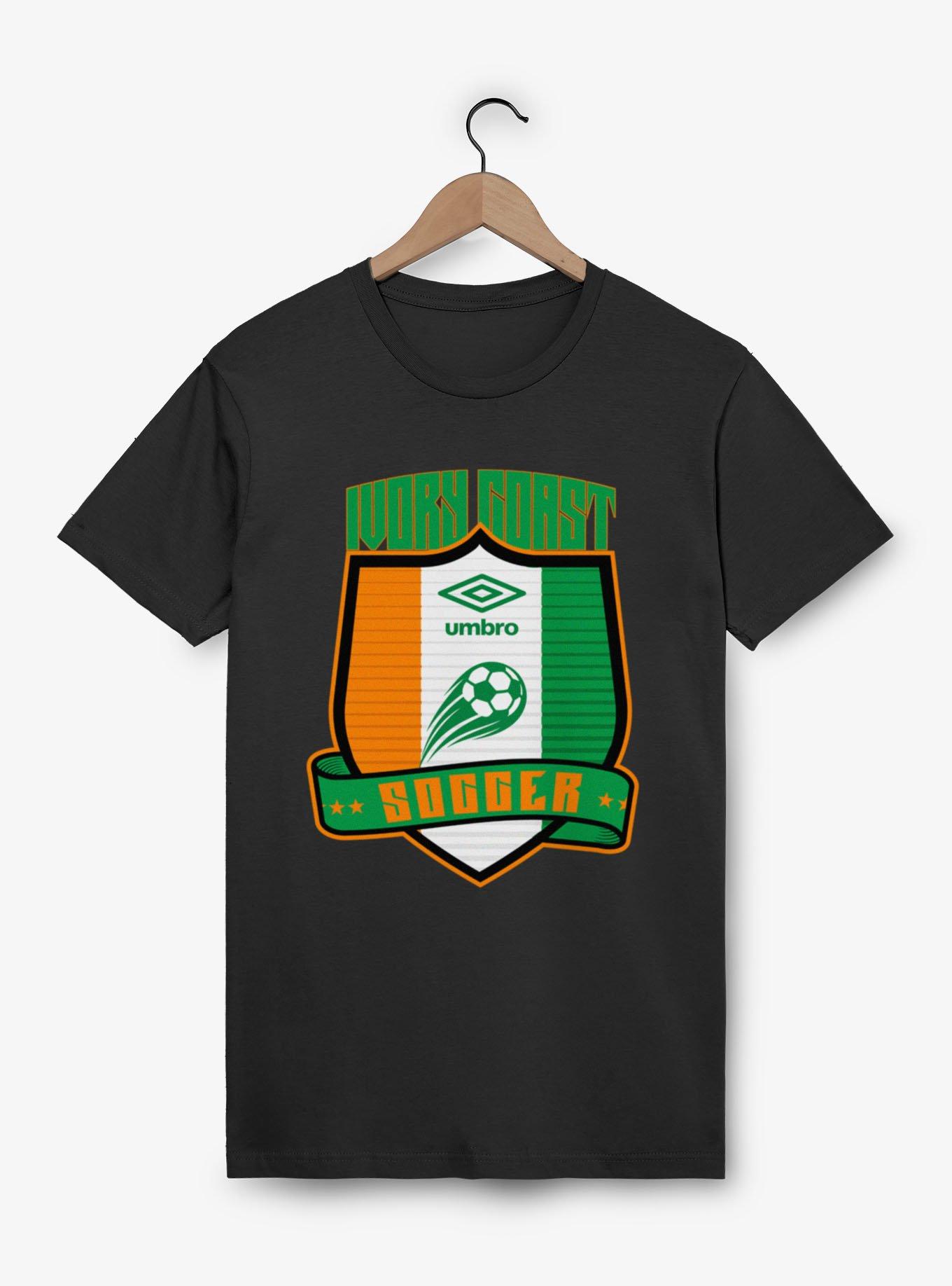 Umbro Soccer Ivory Coast Ribbon Shield Crest T-Shirt, , hi-res