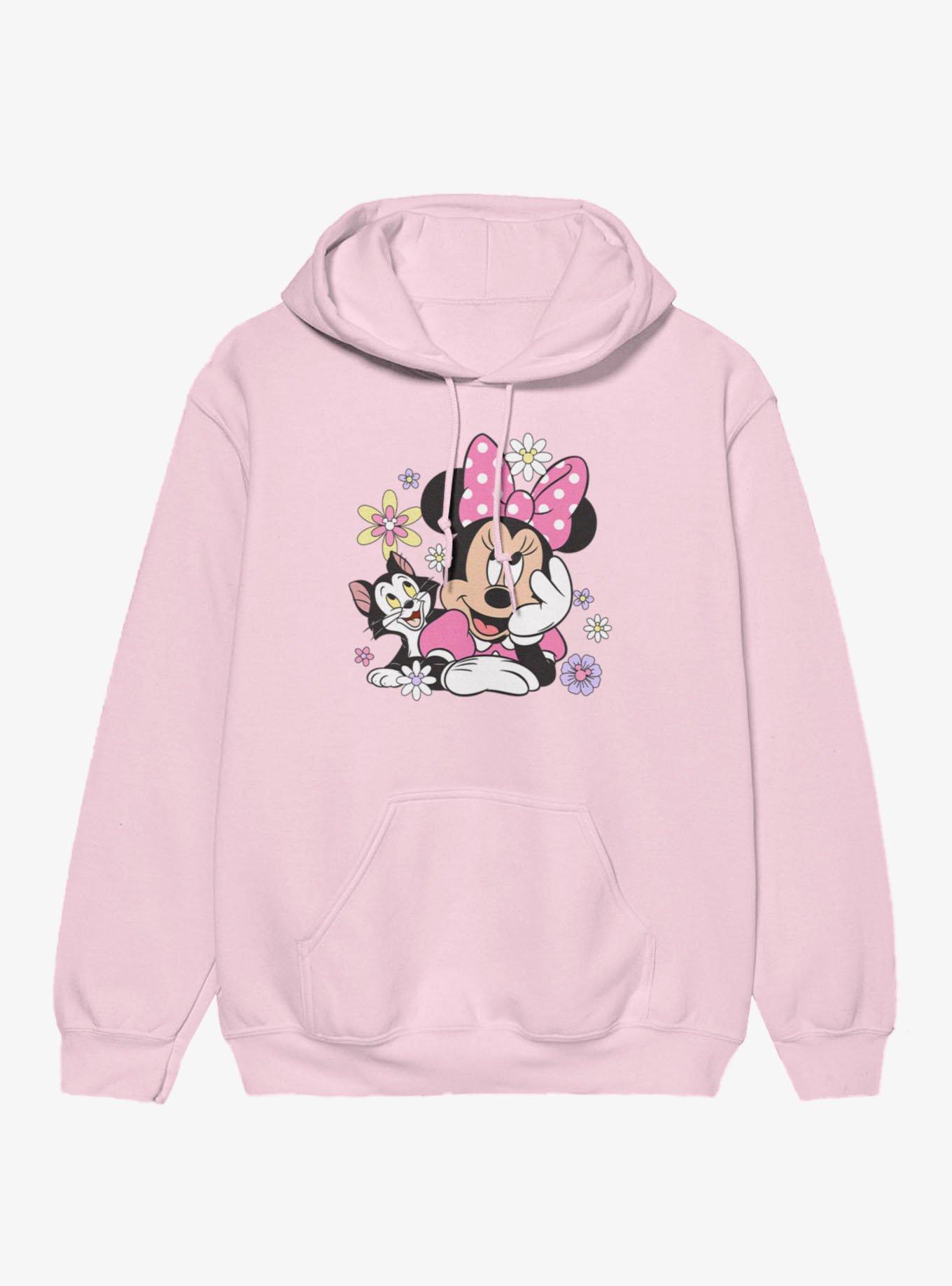 Disney Minnie Mouse Cat Flowers Hoodie, , hi-res