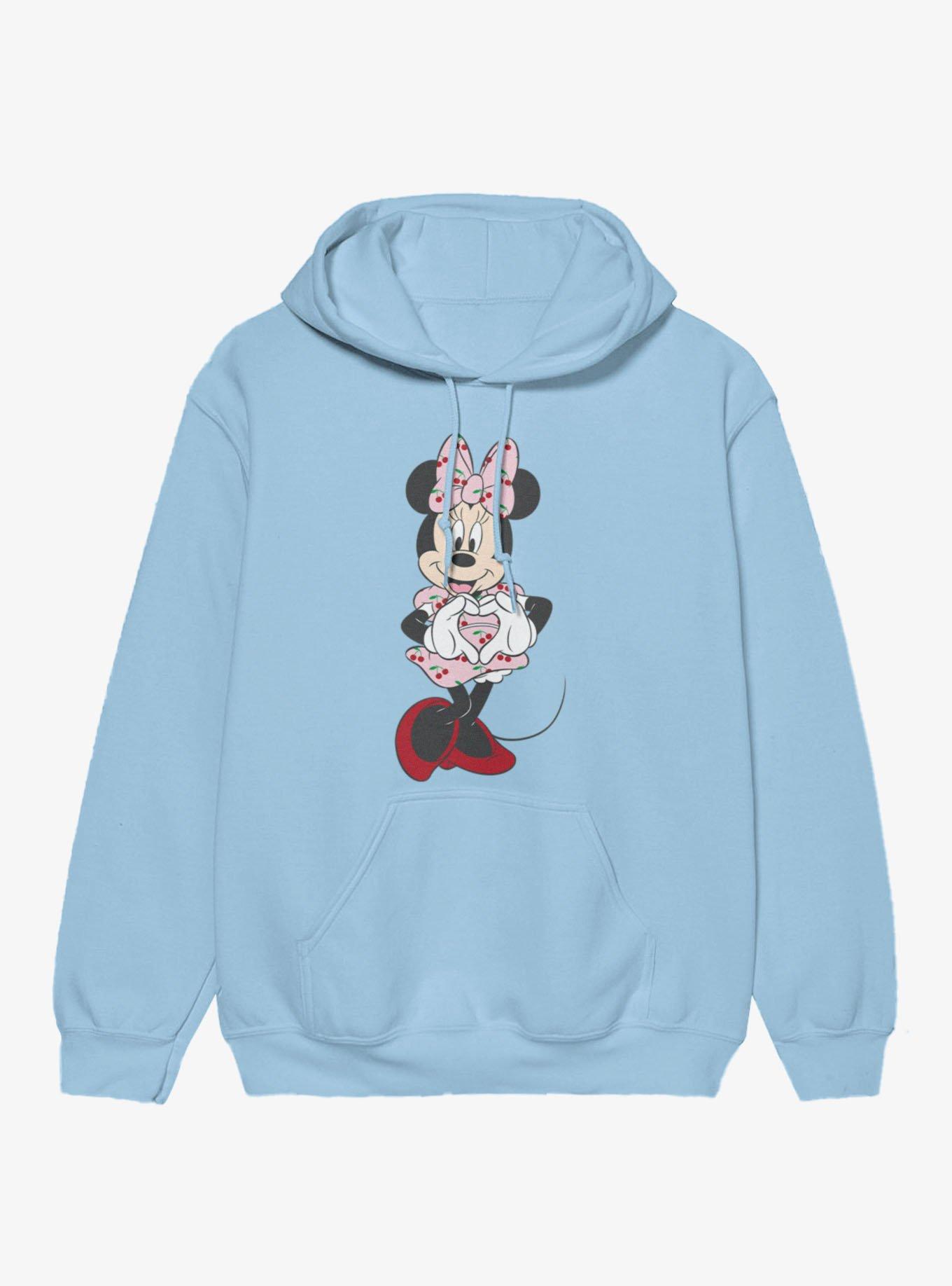 Disney Minnie Mouse Heart Hands Cherry Drop Dress Hoodie, , hi-res