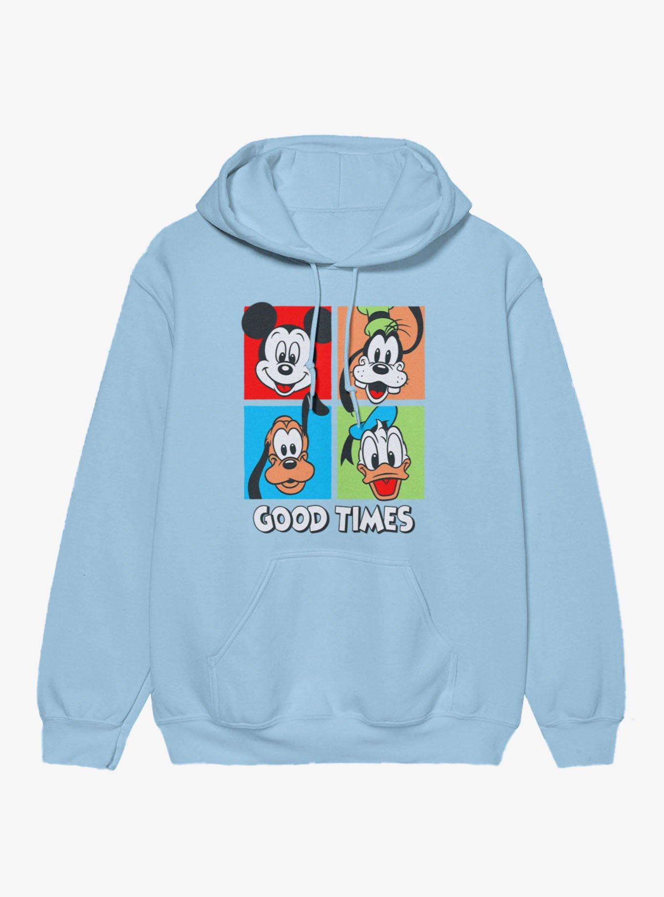 Disney Mickey Mouse Good Times Squares Donald Goofy Pluto Hoodie, , hi-res