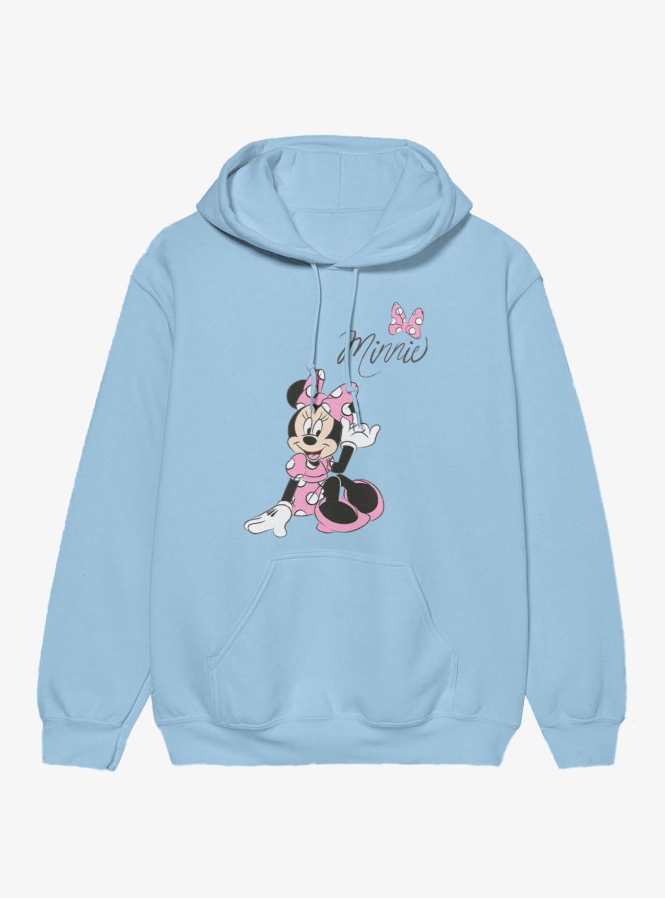 Disney Minnie Mouse Pink Dress Polka Dots Hoodie, , hi-res