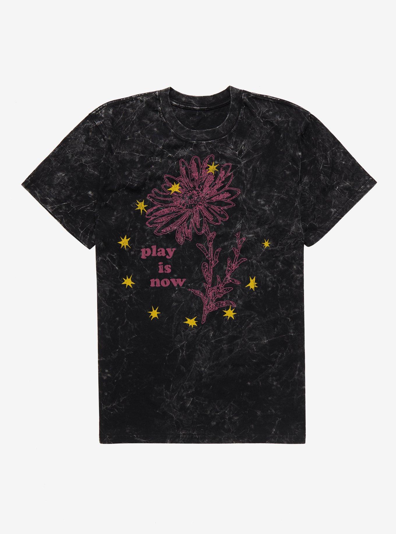 Ed Sheeran Play Is Now Flower Mineral Wash T-Shirt, , hi-res