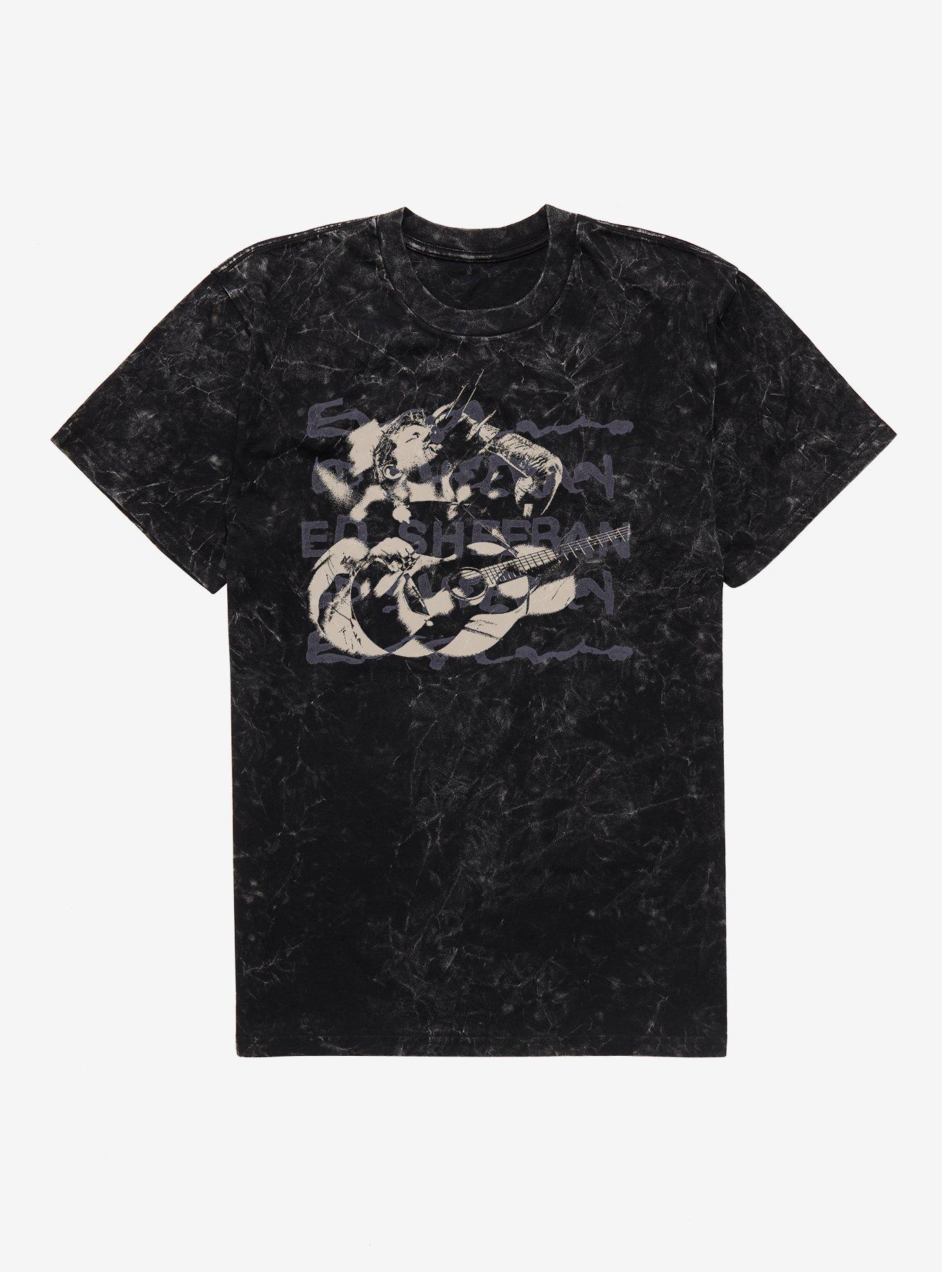 Ed Sheeran Black And White Live Signature Mineral Wash T-Shirt, , hi-res