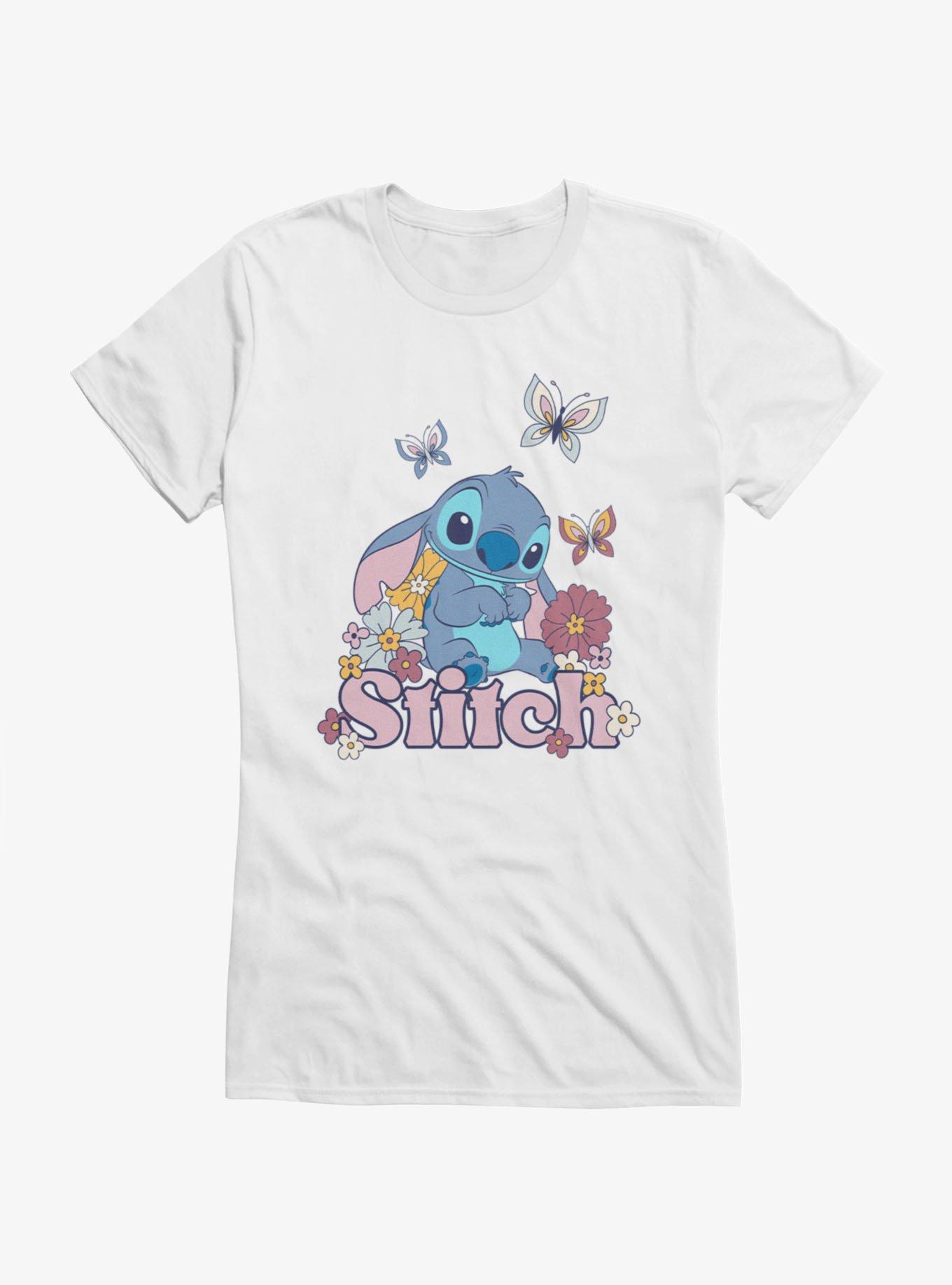 Disney Lilo & Stitch Flowers And Butterfly Girls T-Shirt, , hi-res